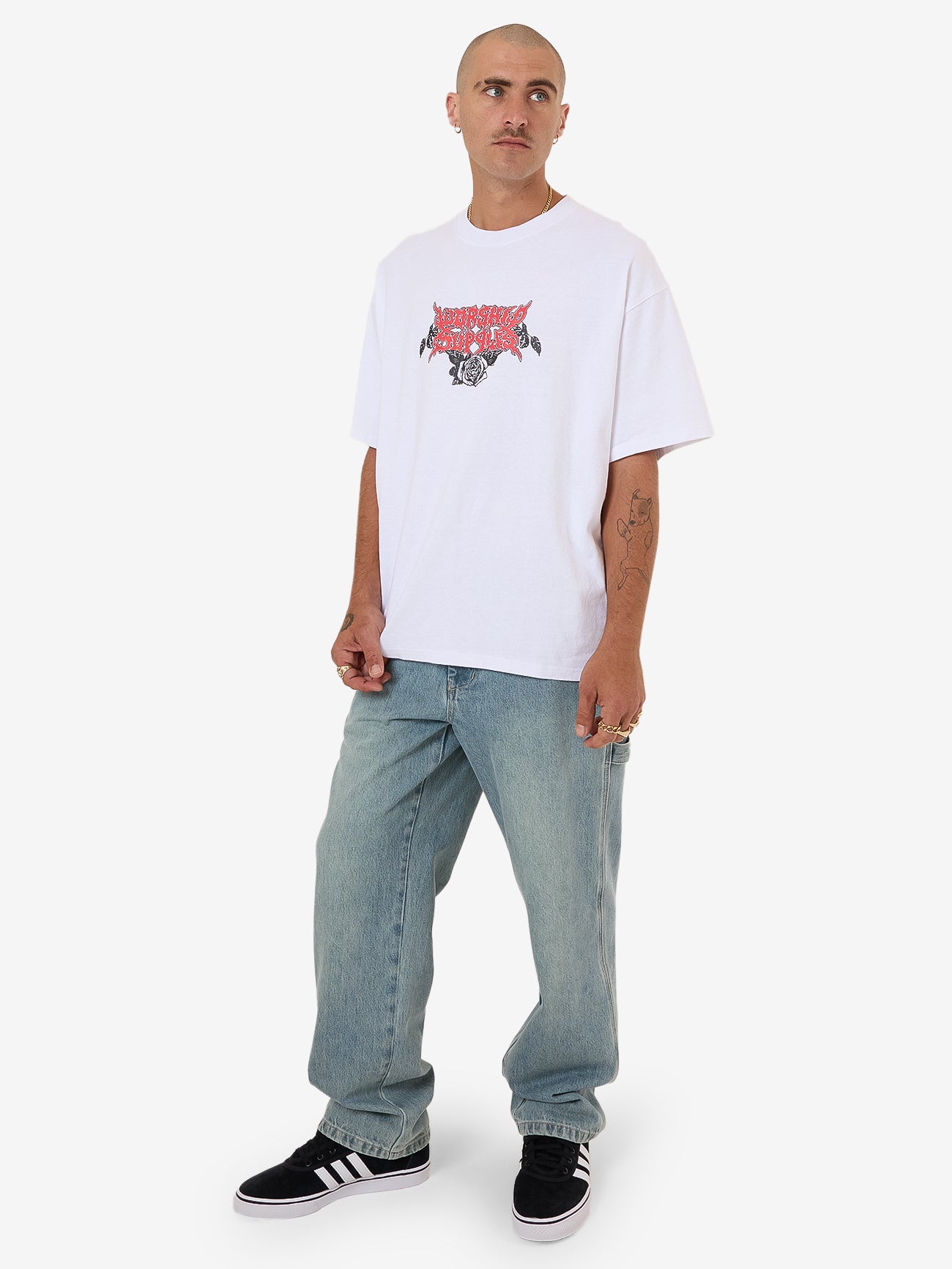 Perch Oversized Tee - White XS