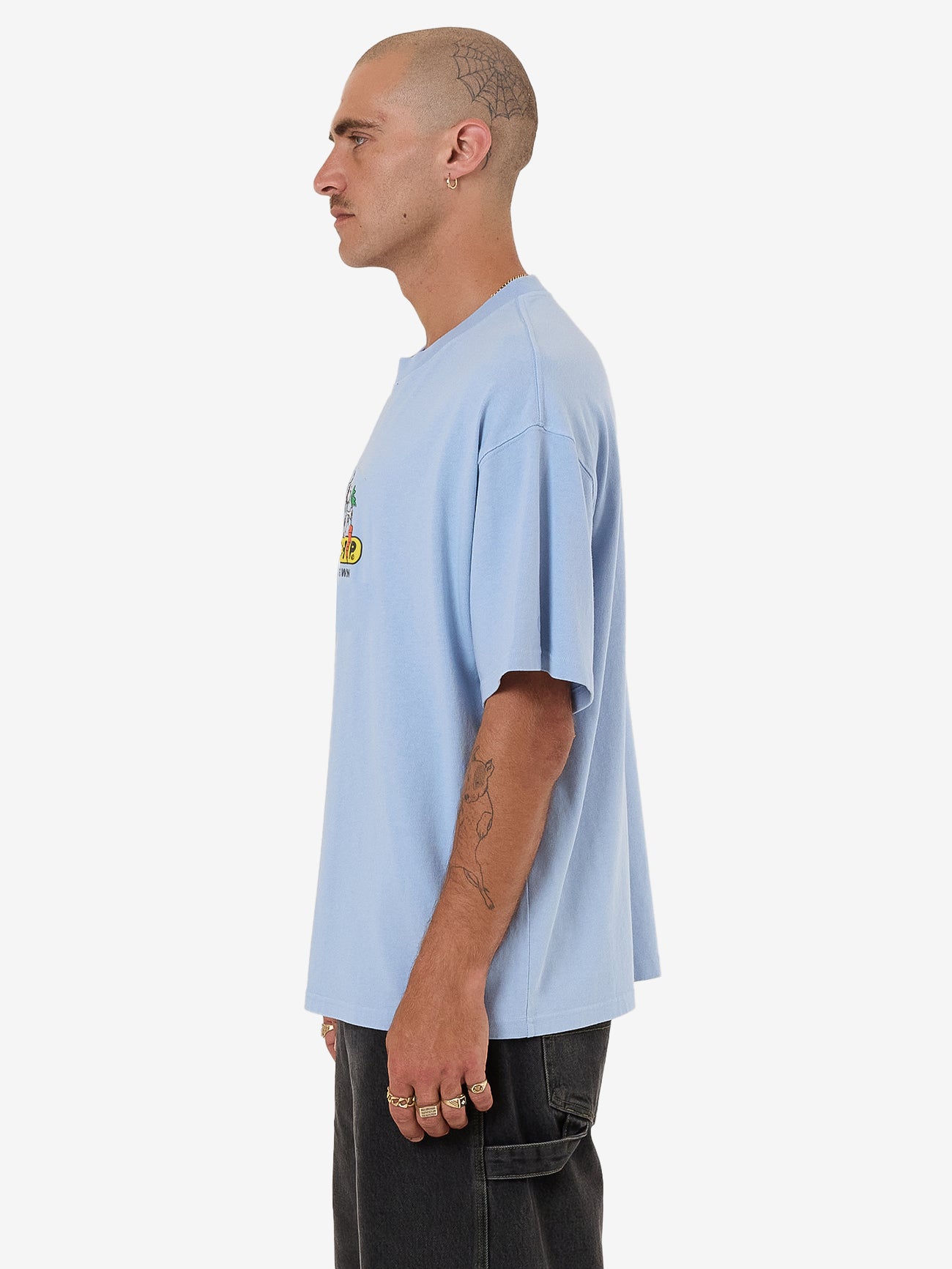 Home Grown Oversized Tee - Bell Air Blue XS