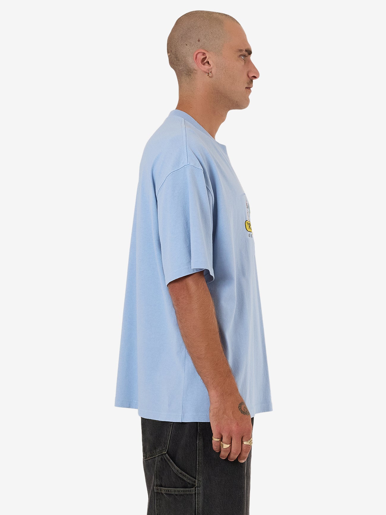 Home Grown Oversized Tee - Bell Air Blue XS