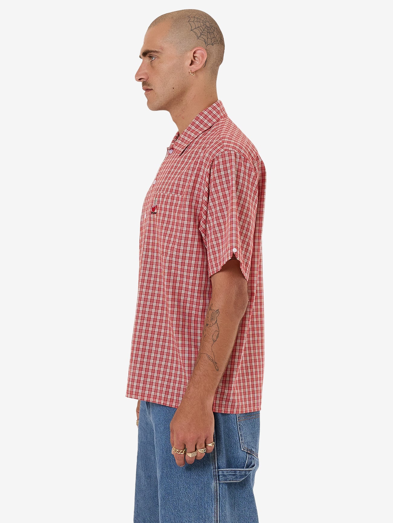 Glazed And Confused Short Sleeve Shirt - Cherry Red XS