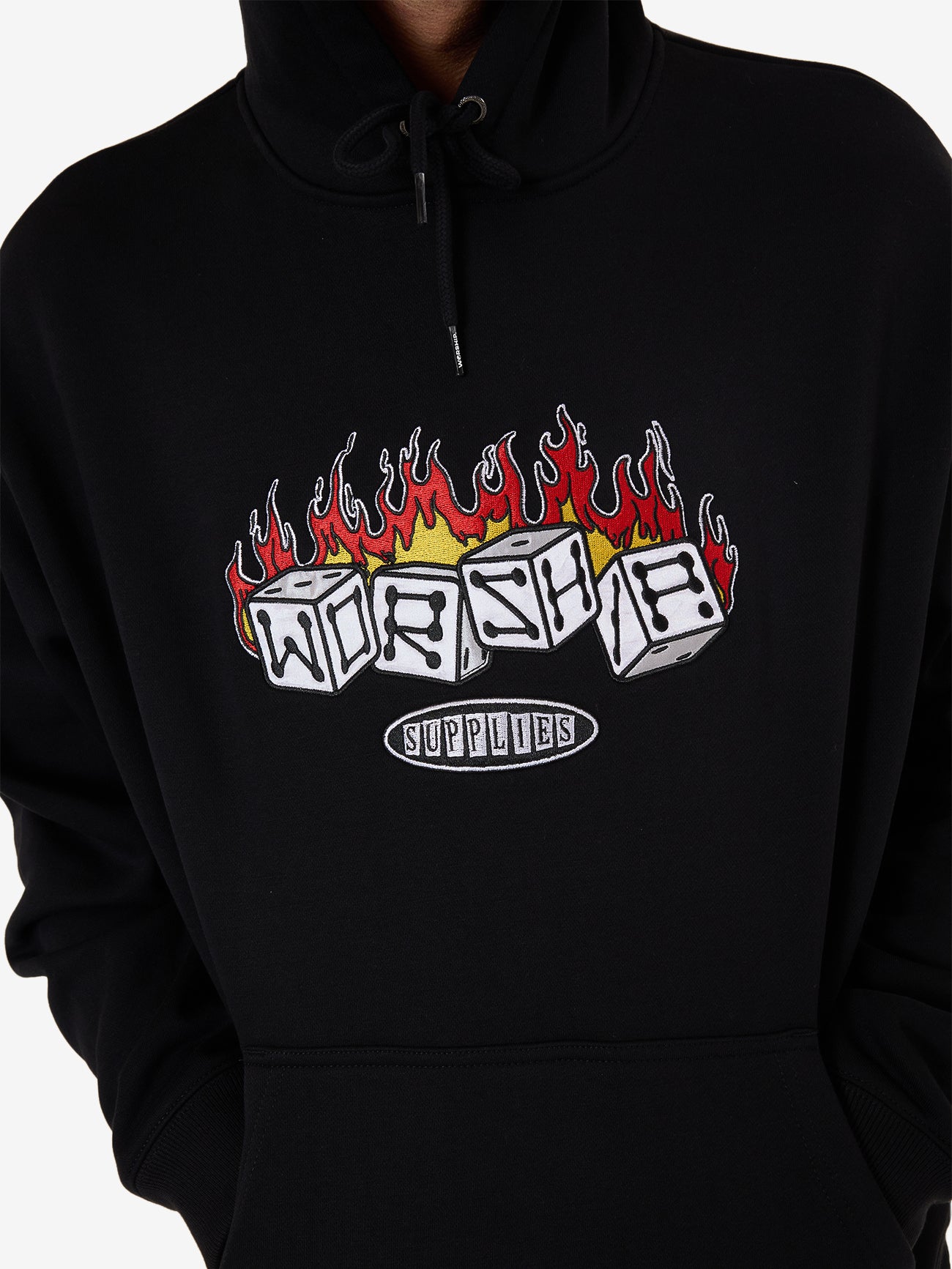 Snake Eyes Pull Over Hood - Black XS