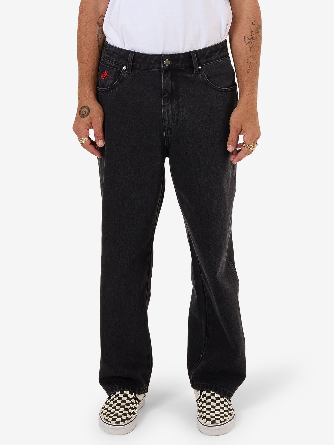 Big Lounger Jean - Washed Black 26