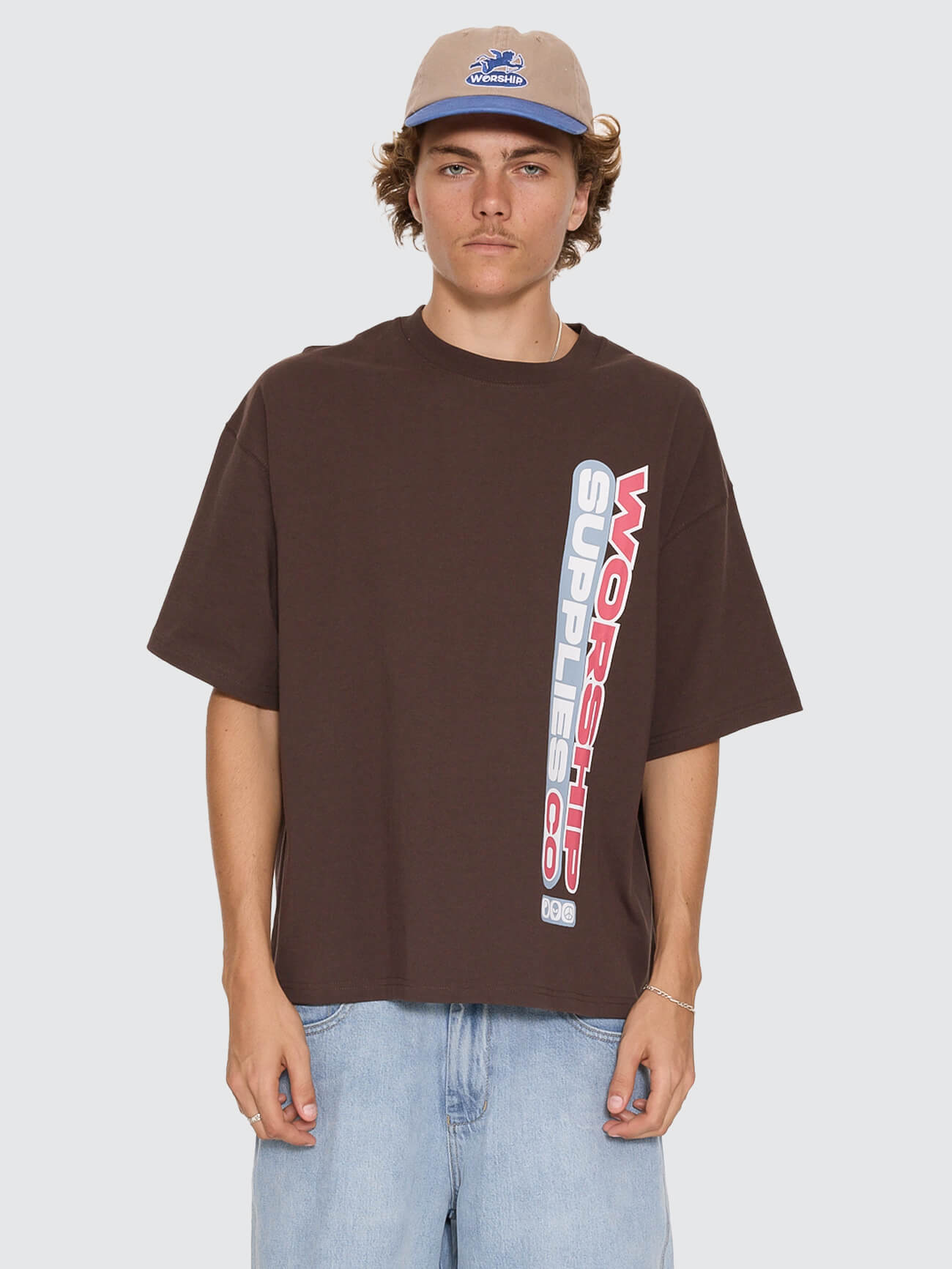 Globo Box Crop Tee - Ganache XS