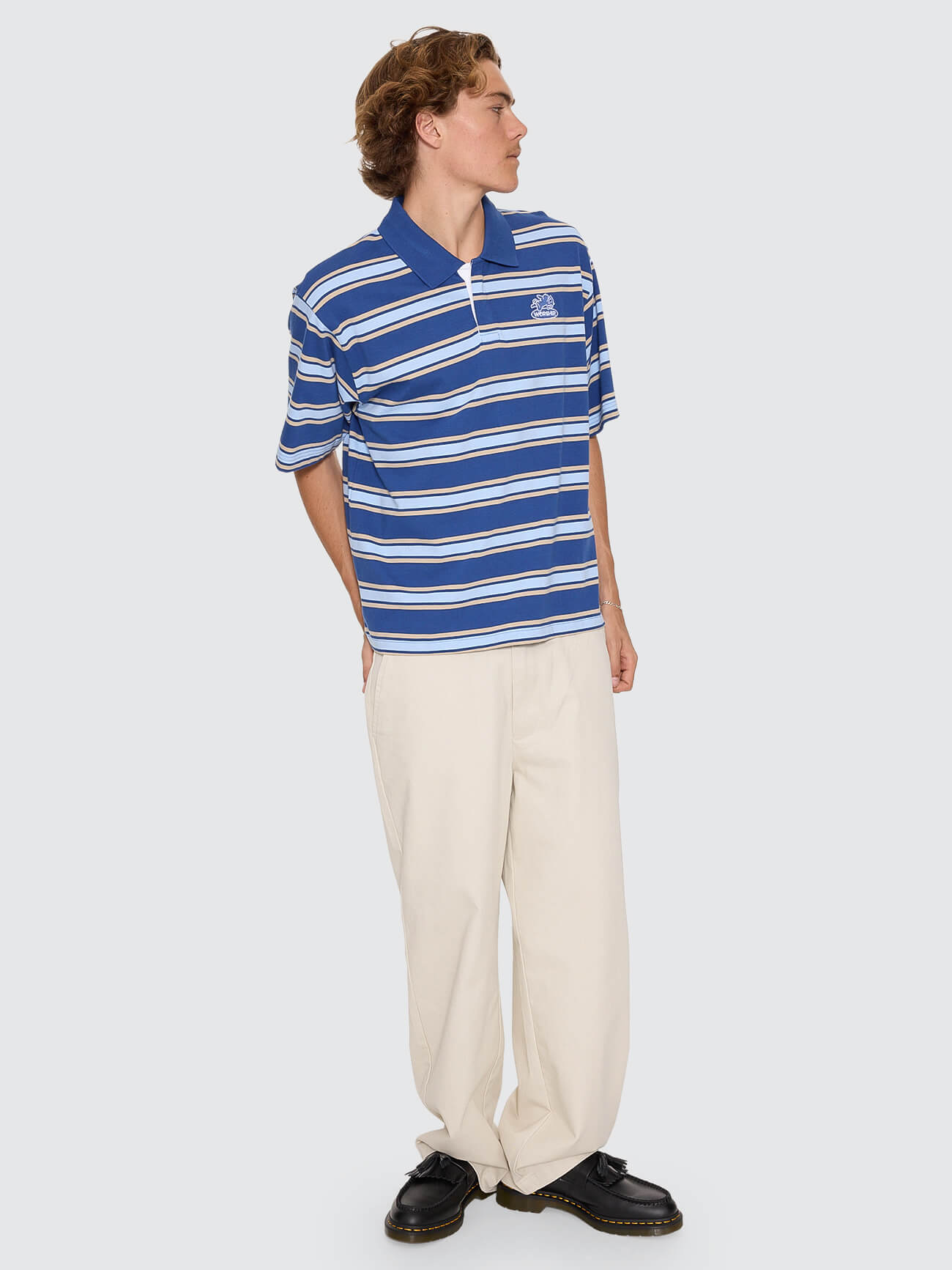 Shadow Cherub Short Sleeve Golf Polo - Blue XS