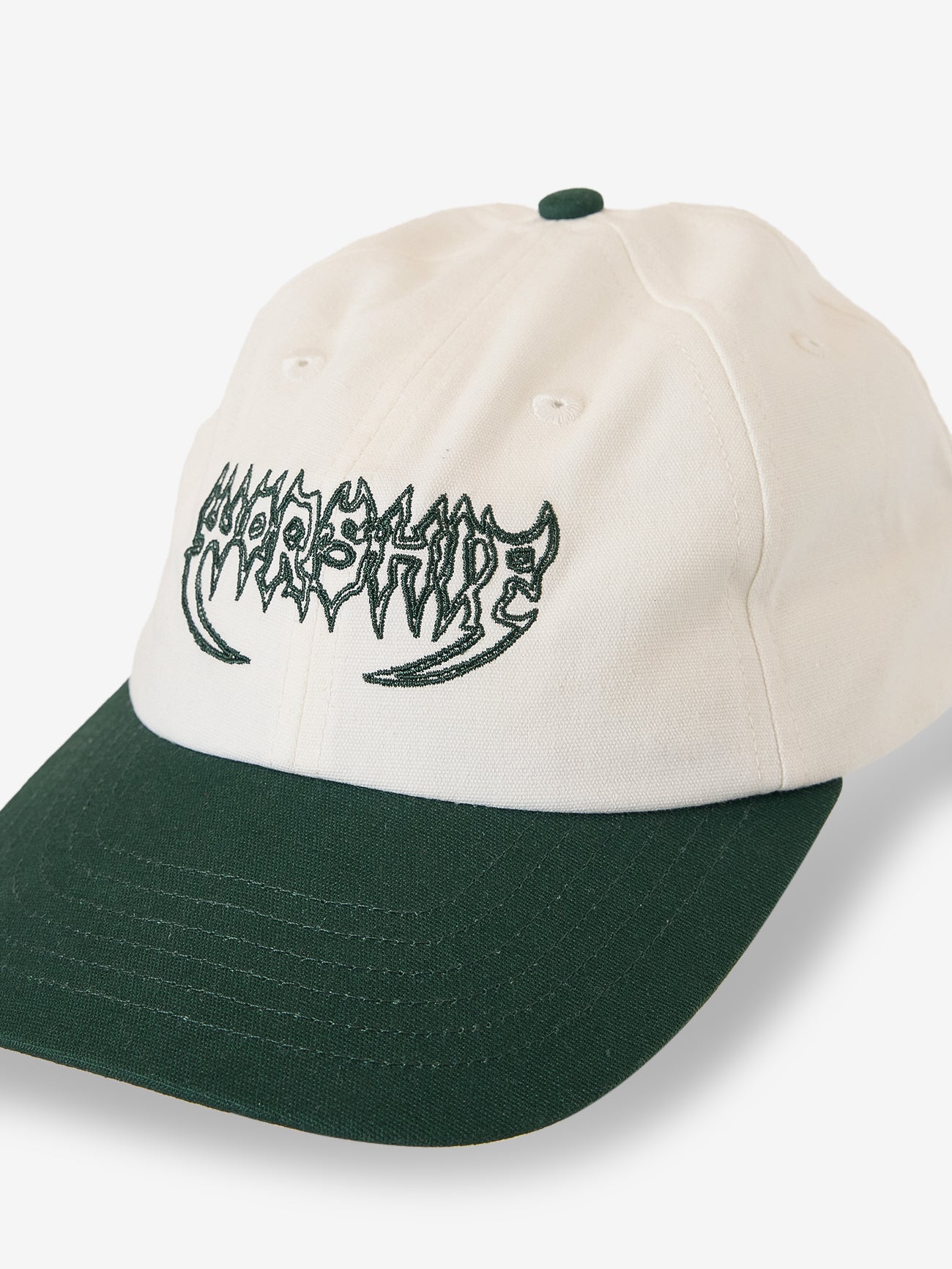 Slicer 6 Panel Hat - Cream - Bistro Green One Size