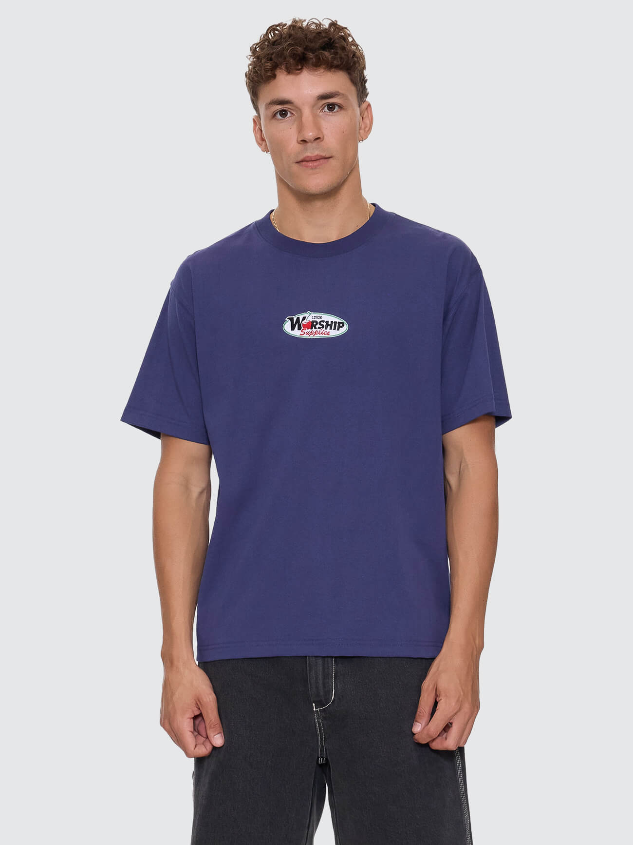 Glazed And Confused Regular Fit Tee - Medieval Blue