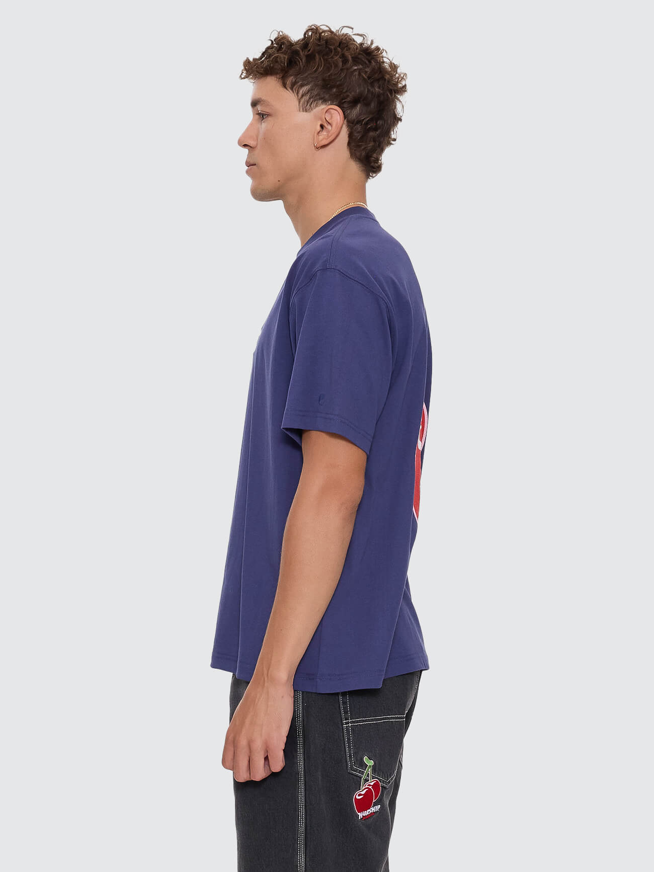 Glazed And Confused Regular Fit Tee - Medieval Blue