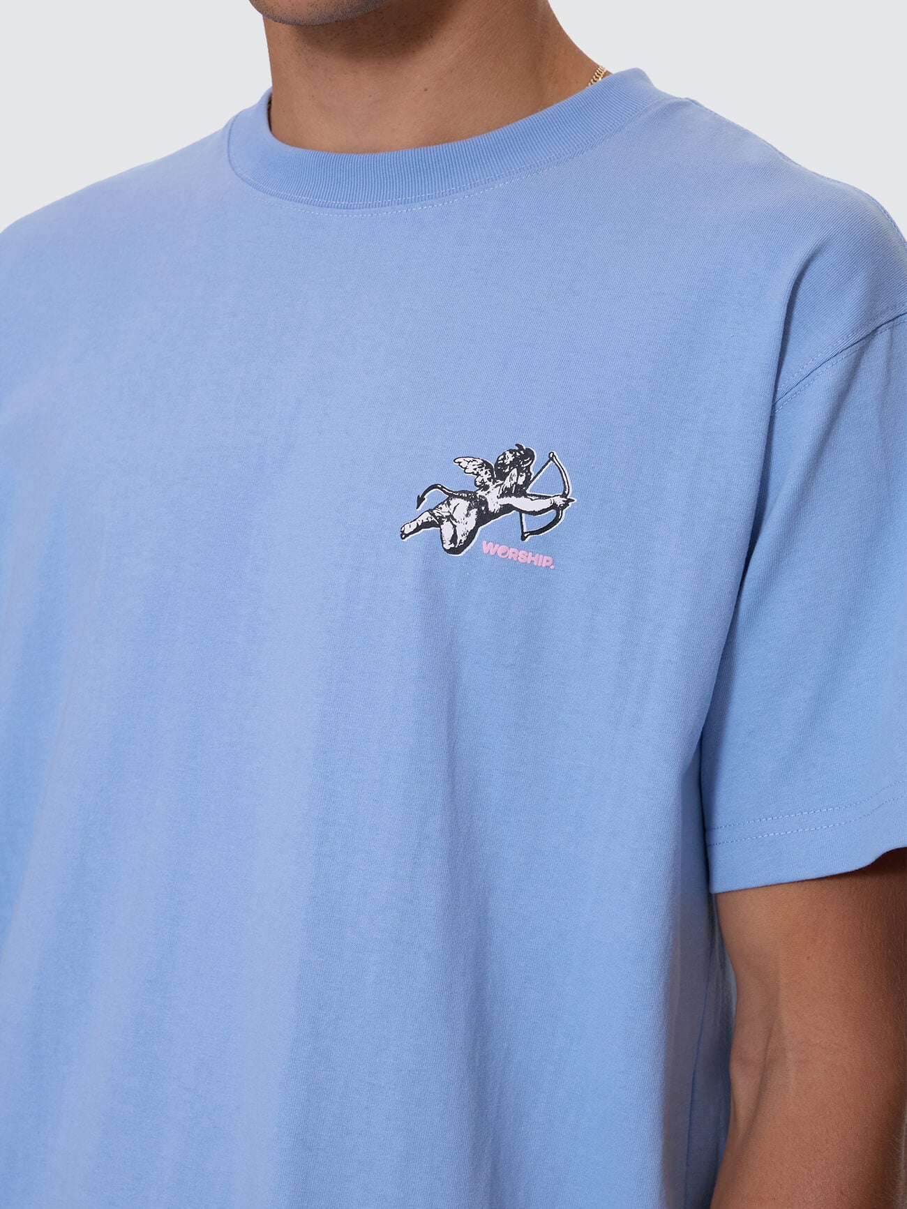 Cherub Regular Fit Tee - Bell Air Blue