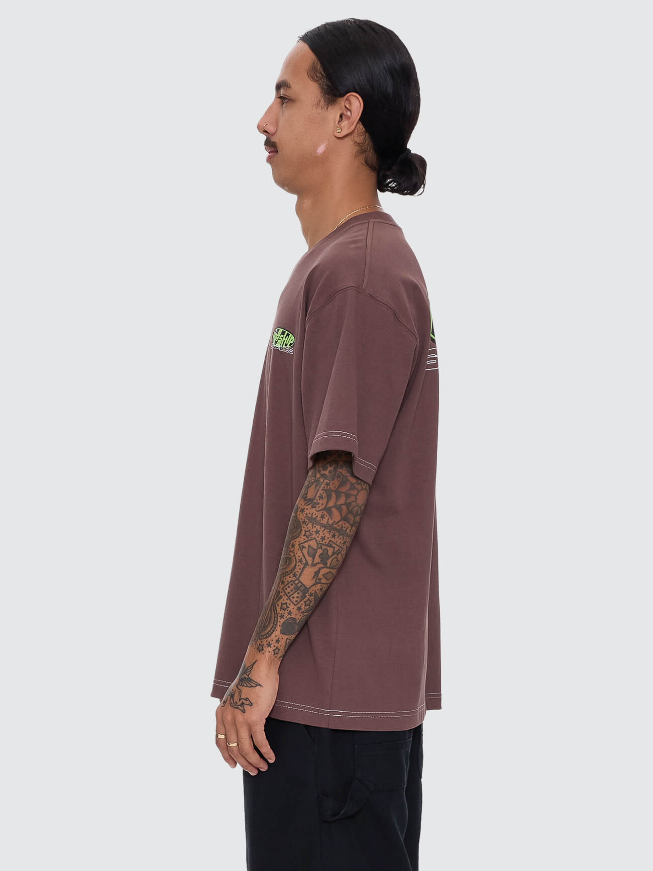 Funku Regular Fit Tee - Dark Choc