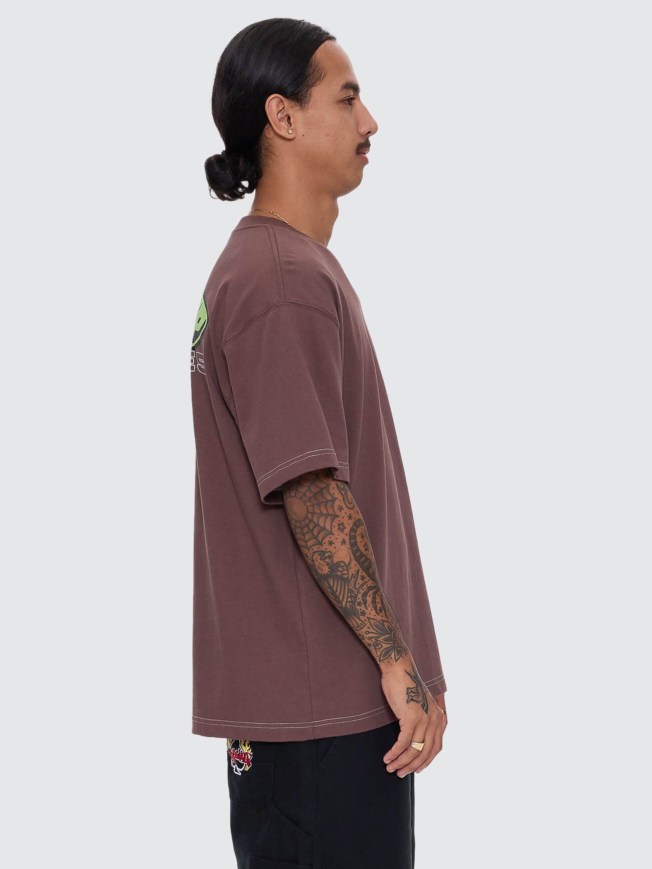 Funku Regular Fit Tee - Dark Choc