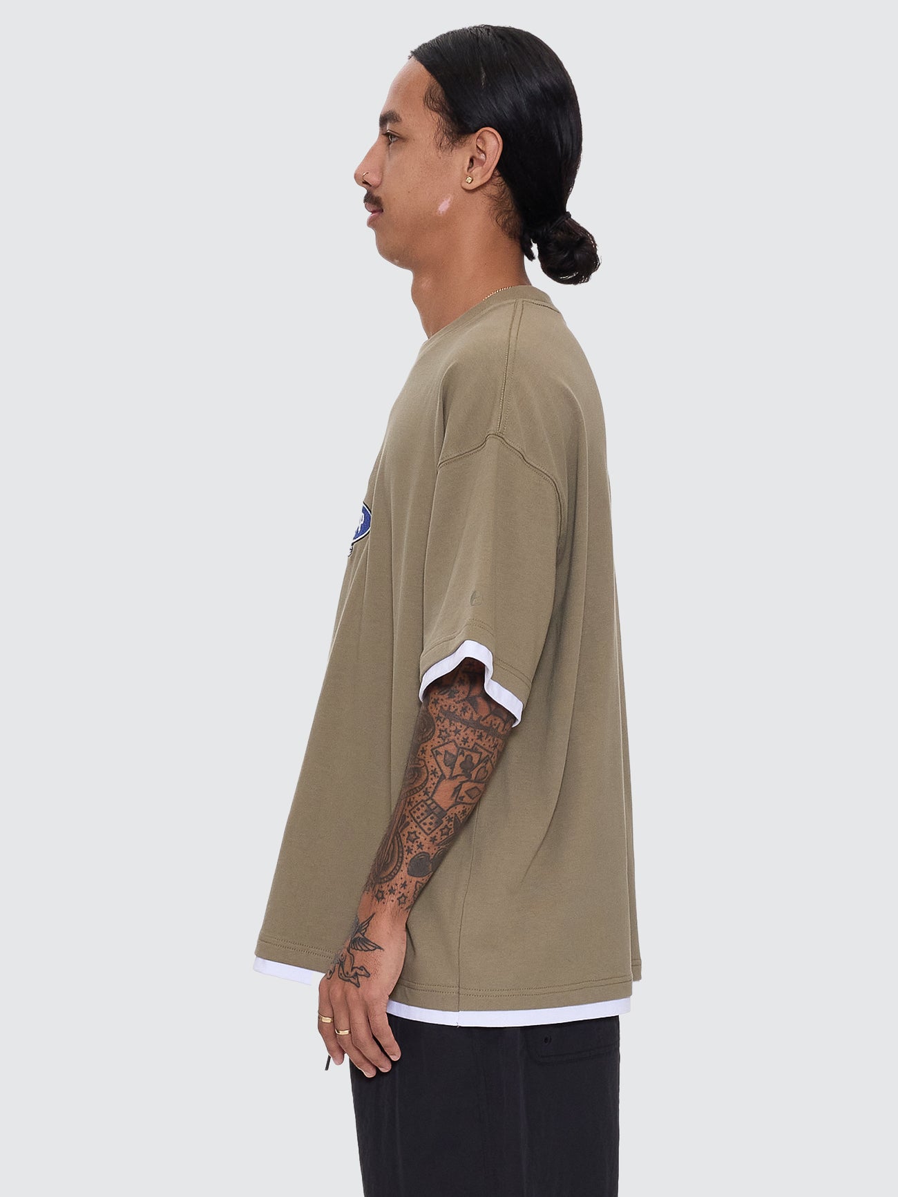 Jaws Oversize Tee - Kelp