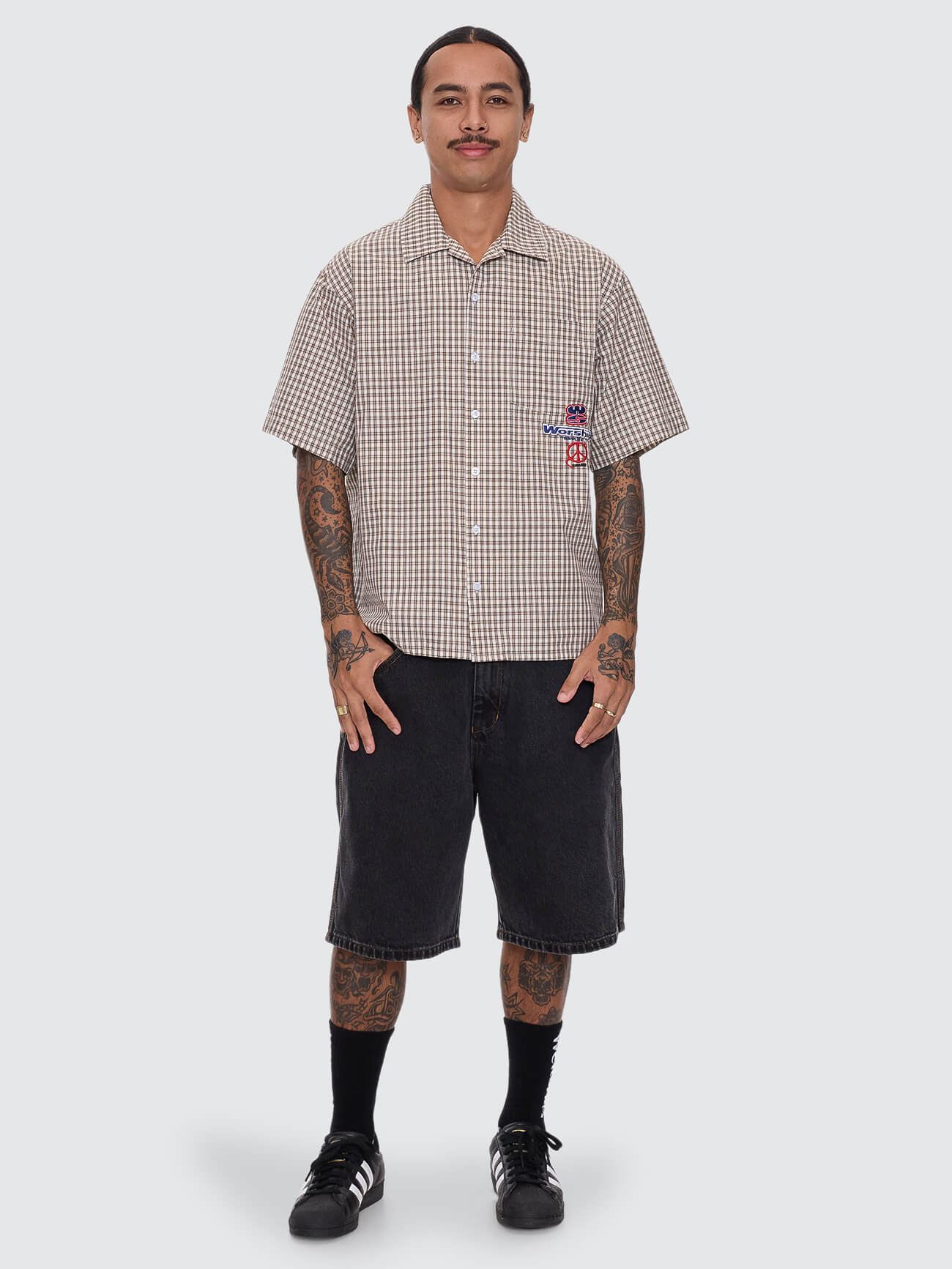 Low Goes Short Sleeve Shirt - Brown