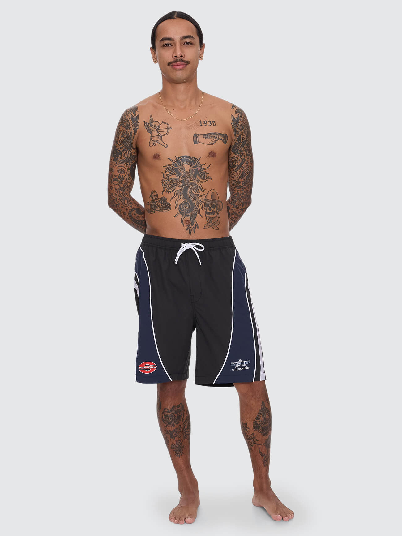 Laps Elastic Swim Short - Worn Black