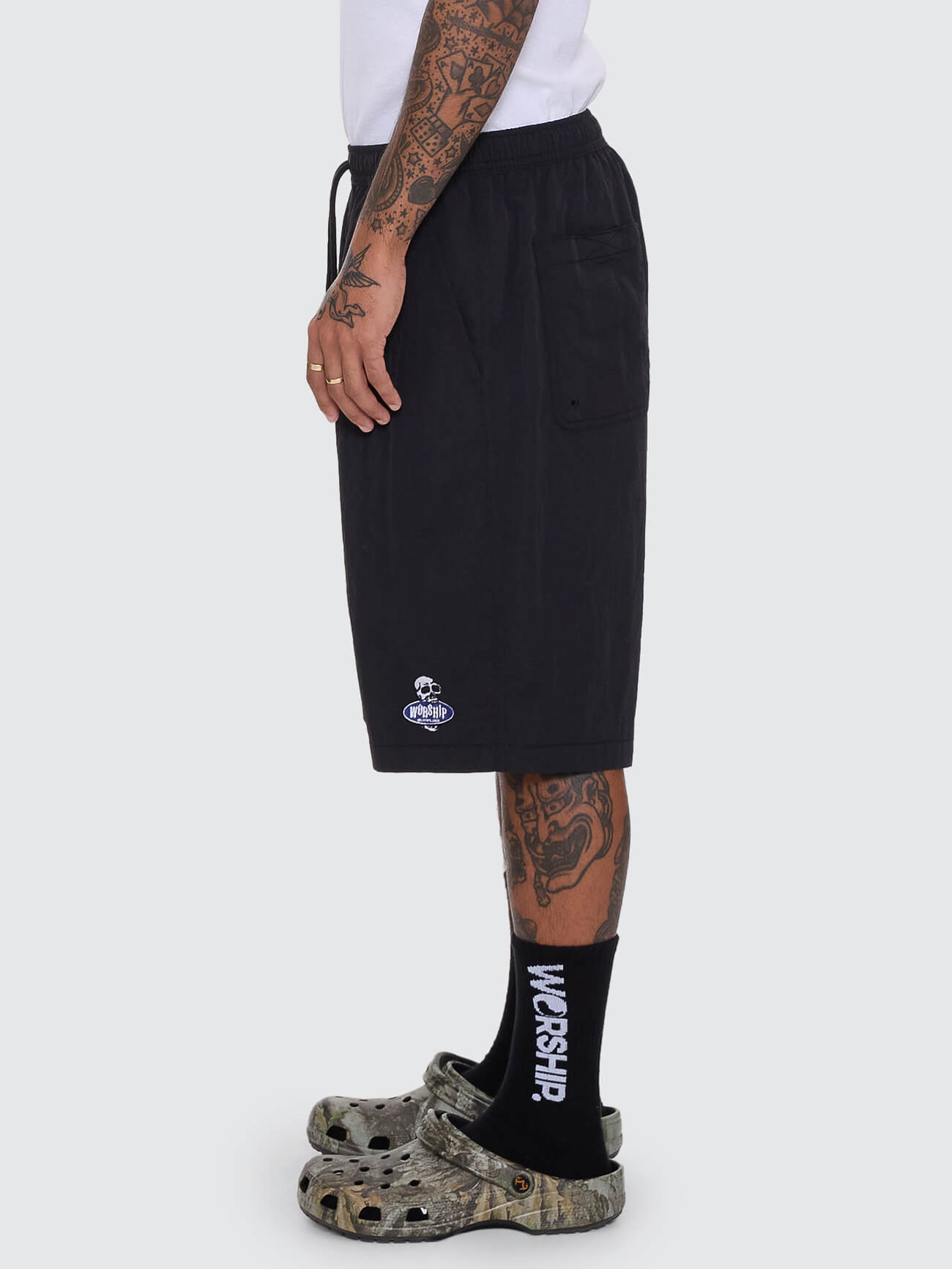 Jaws Nylon Volley Short - Black