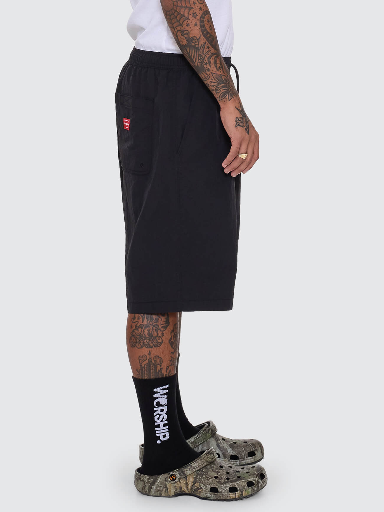 Jaws Nylon Volley Short - Black