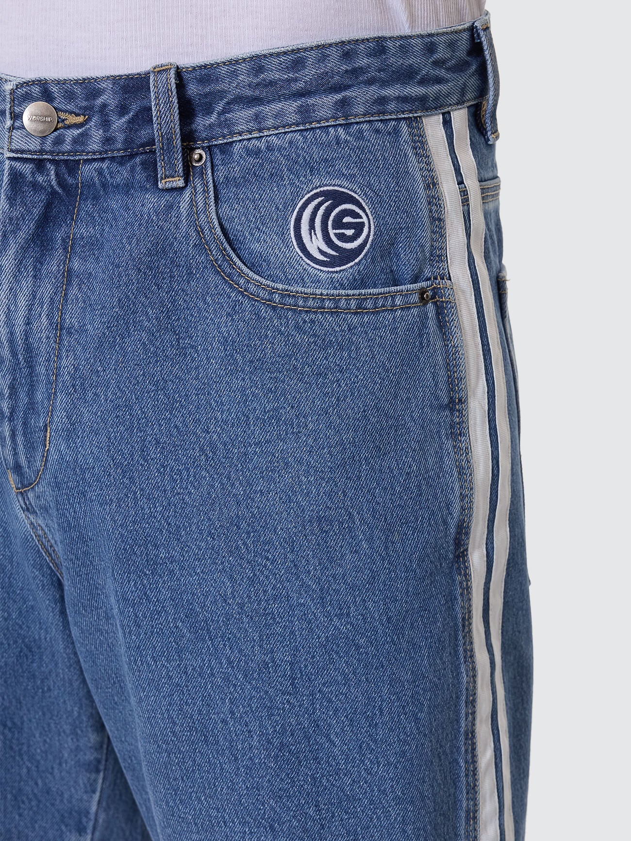 Blender Big Dawg Jean Short - Sky High Blue