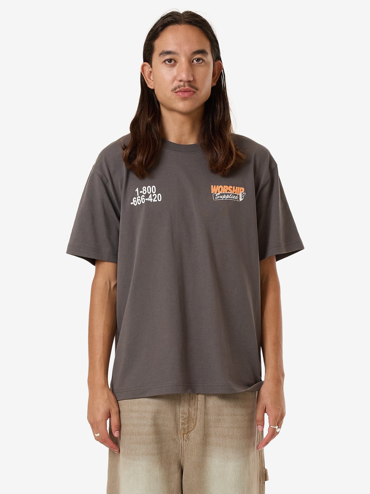 Dry Paint Tee - Worn Black XS