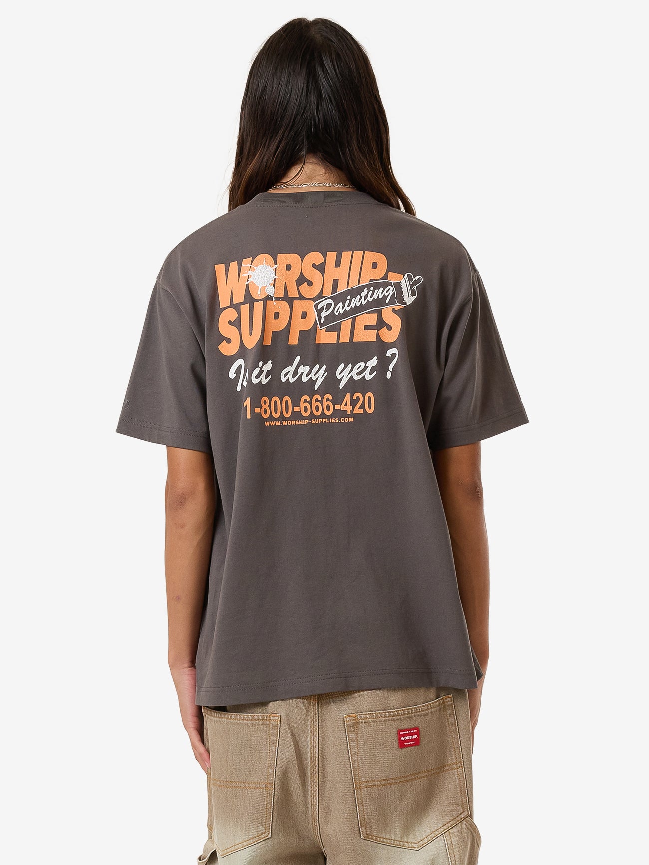 Dry Paint Tee - Worn Black XS