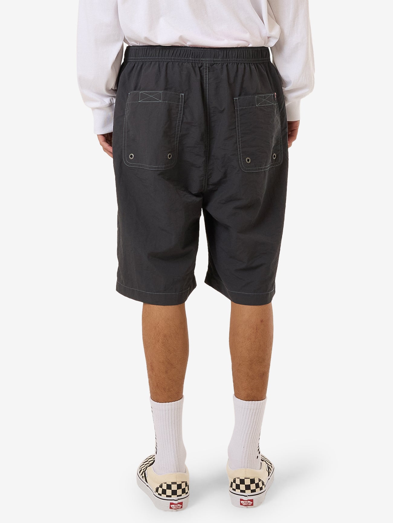 Dry Paint Baggie Nylon Short - Worn Black 28