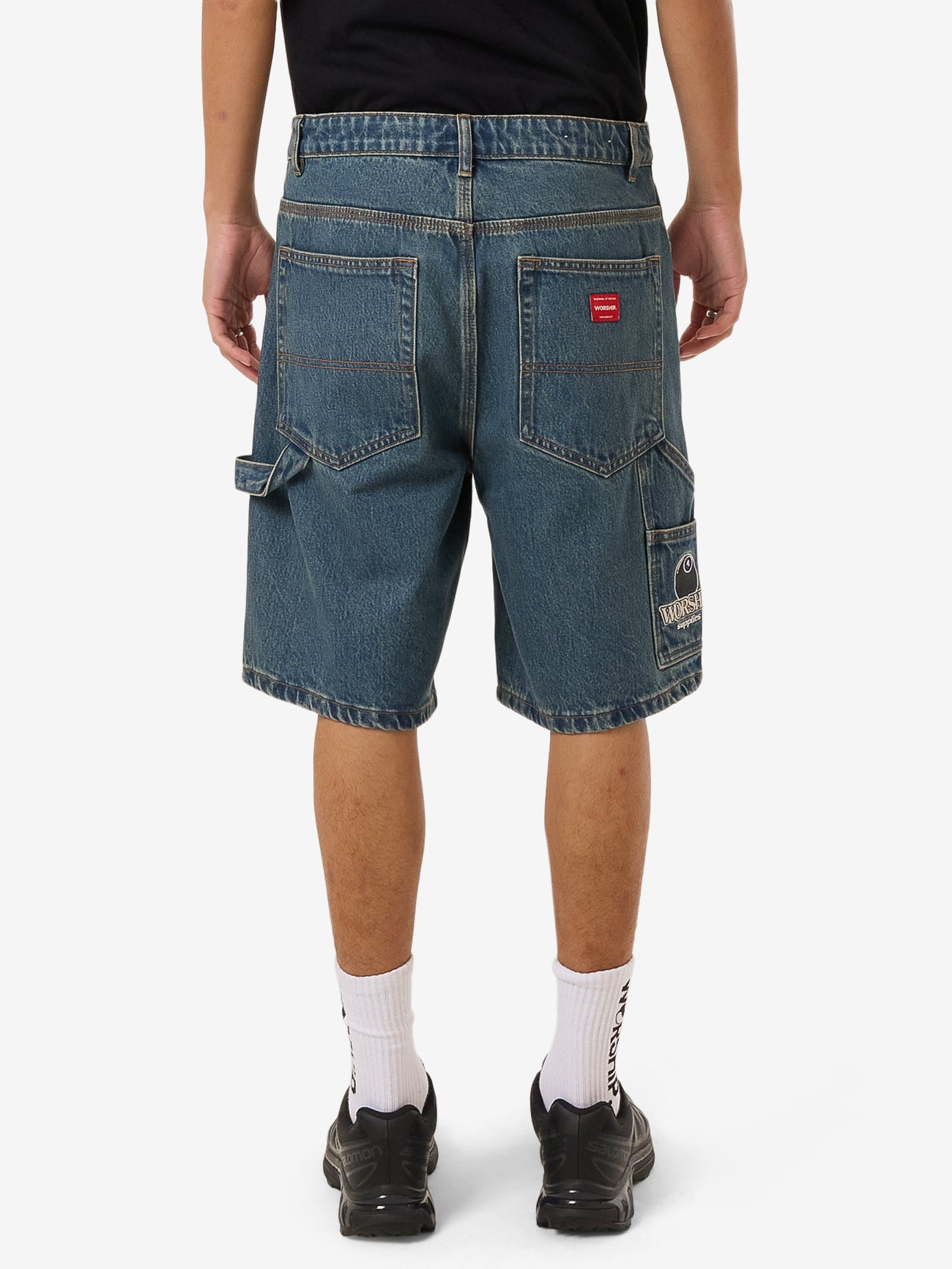 Try Again Carpenter Short - Dirty Mid Blue 26