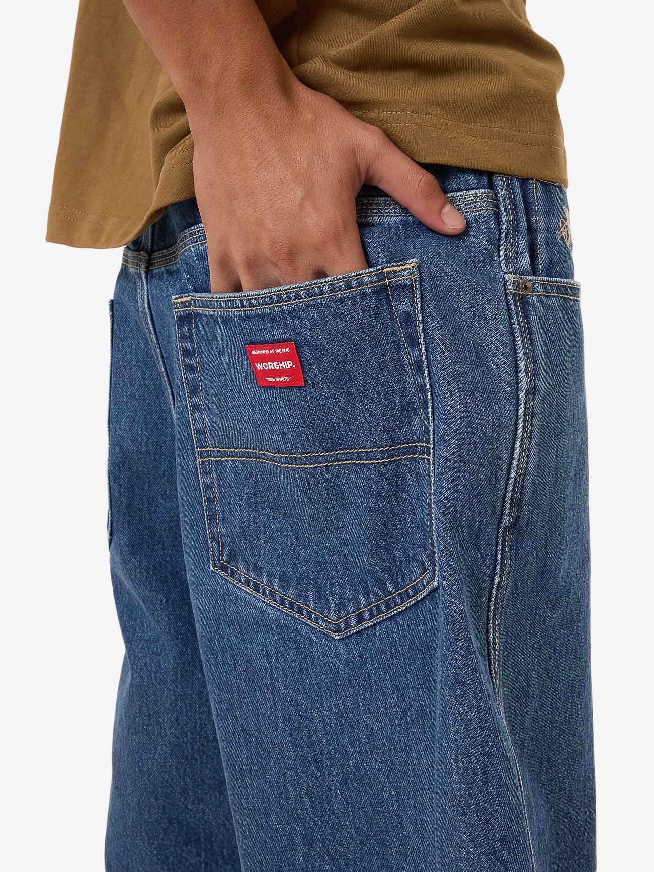 Big Dawg Jean Short - Worn Blue Rinse 28