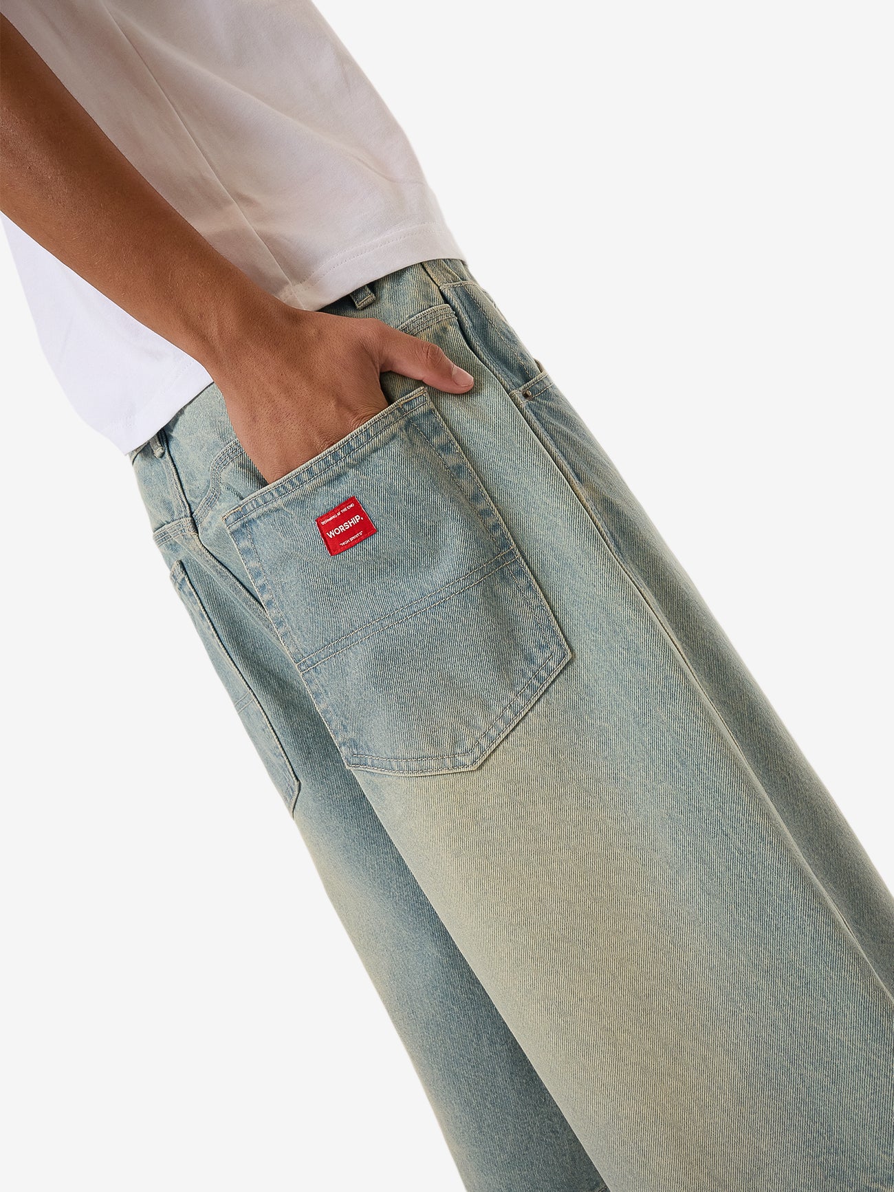 Dozer Jean Short - Toxic Blue 28