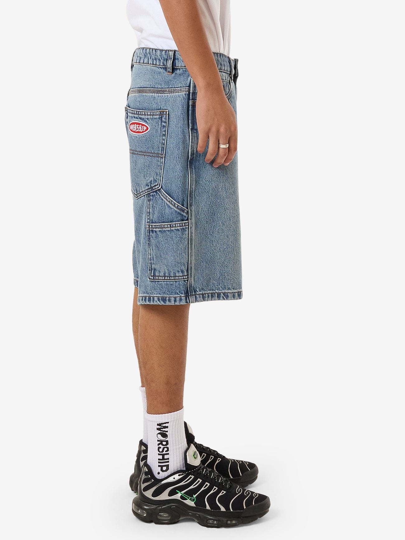 Chalice Lounger Jean Short - Storm Blue 28