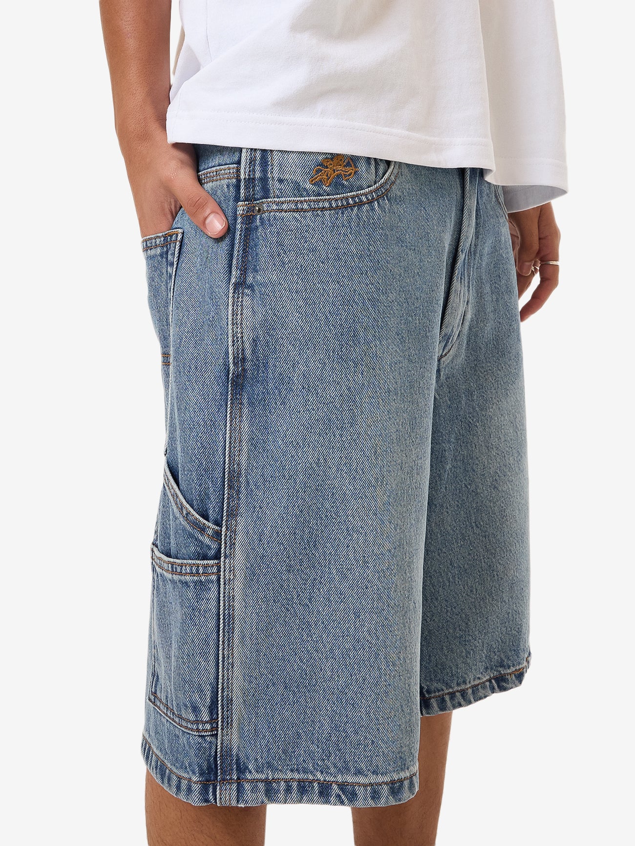 Chalice Lounger Jean Short - Storm Blue 28
