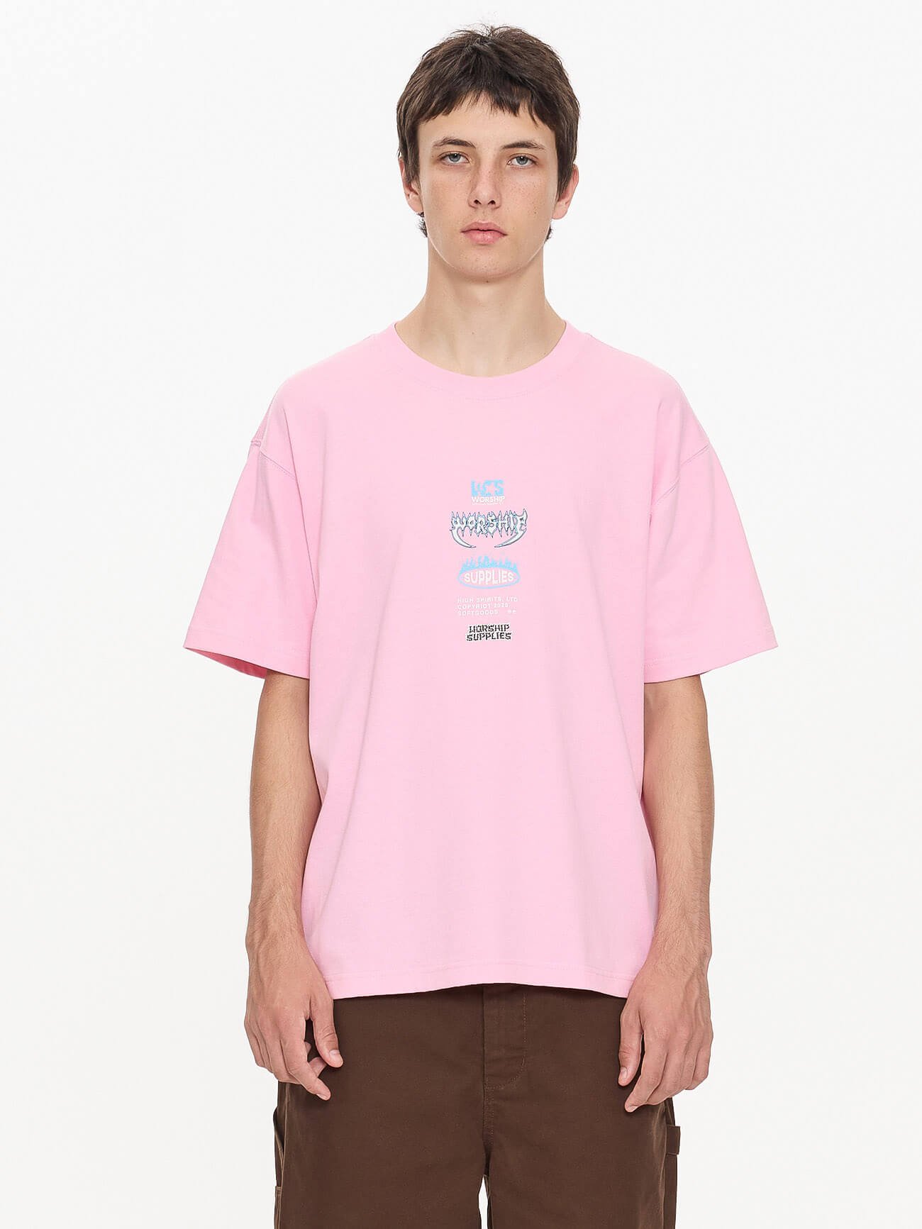 Pile Up Tee - Flamingo XS