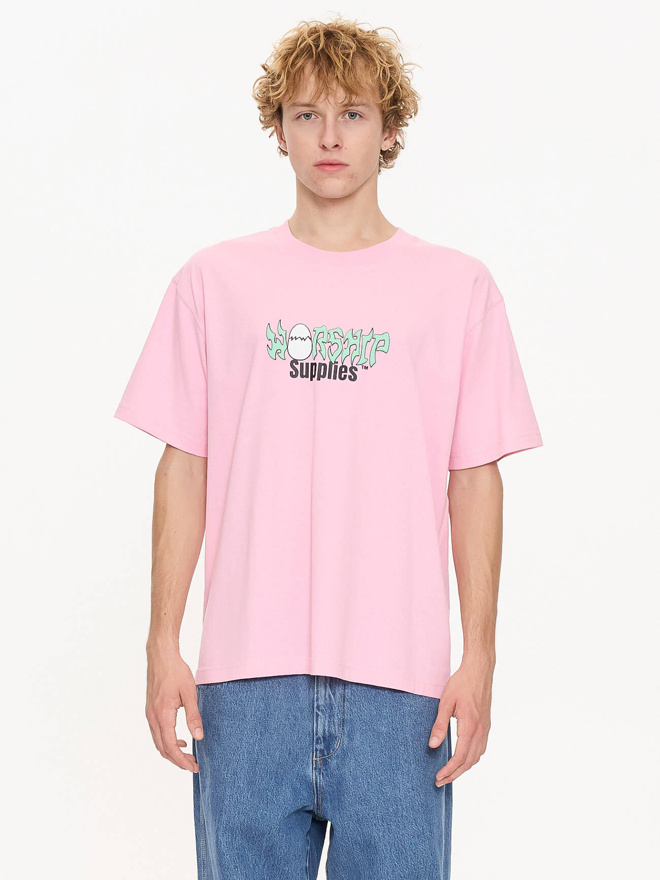 Scrambled Tee - Flamingo XS
