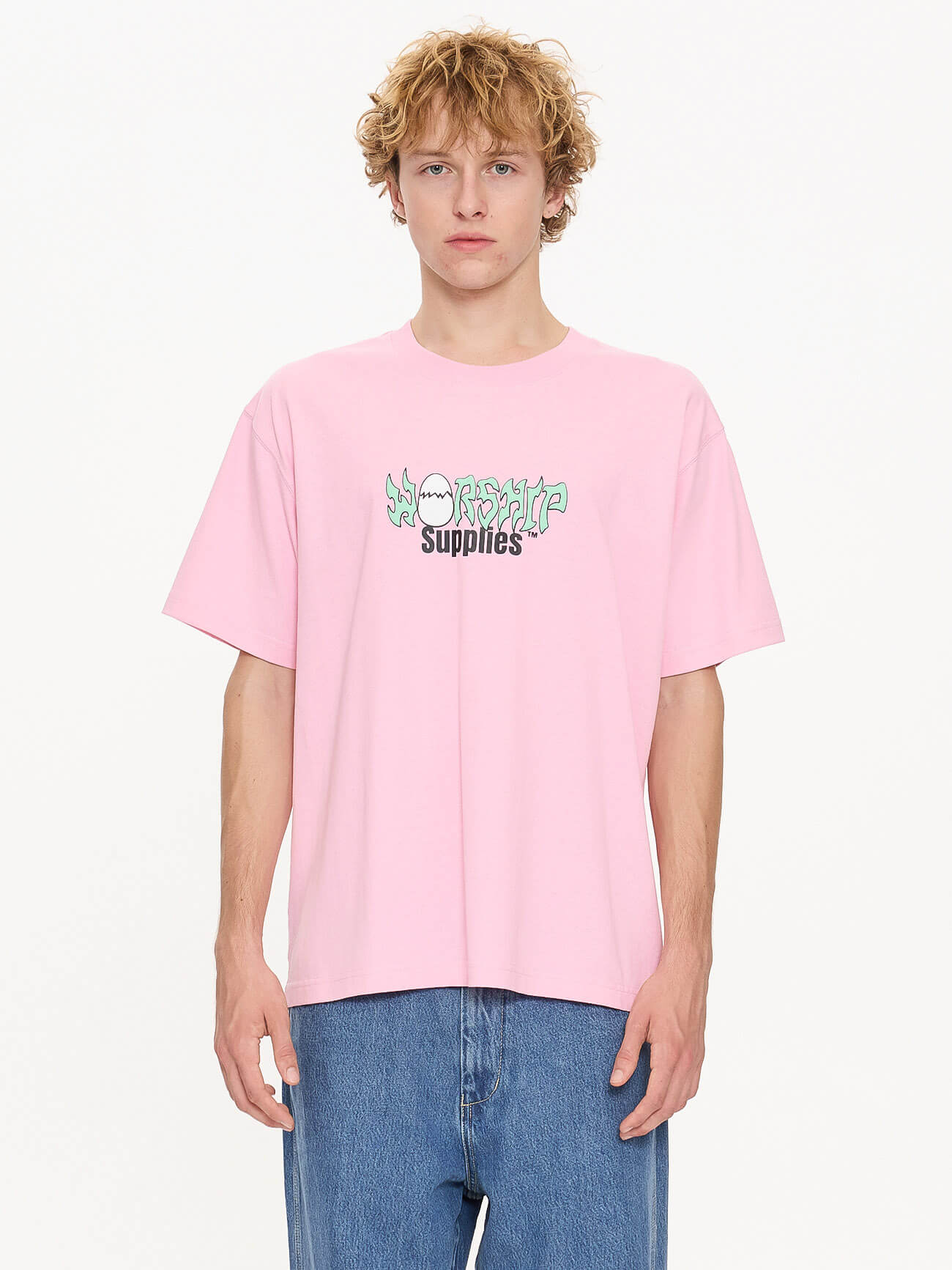 Scrambled Tee - Flamingo XS