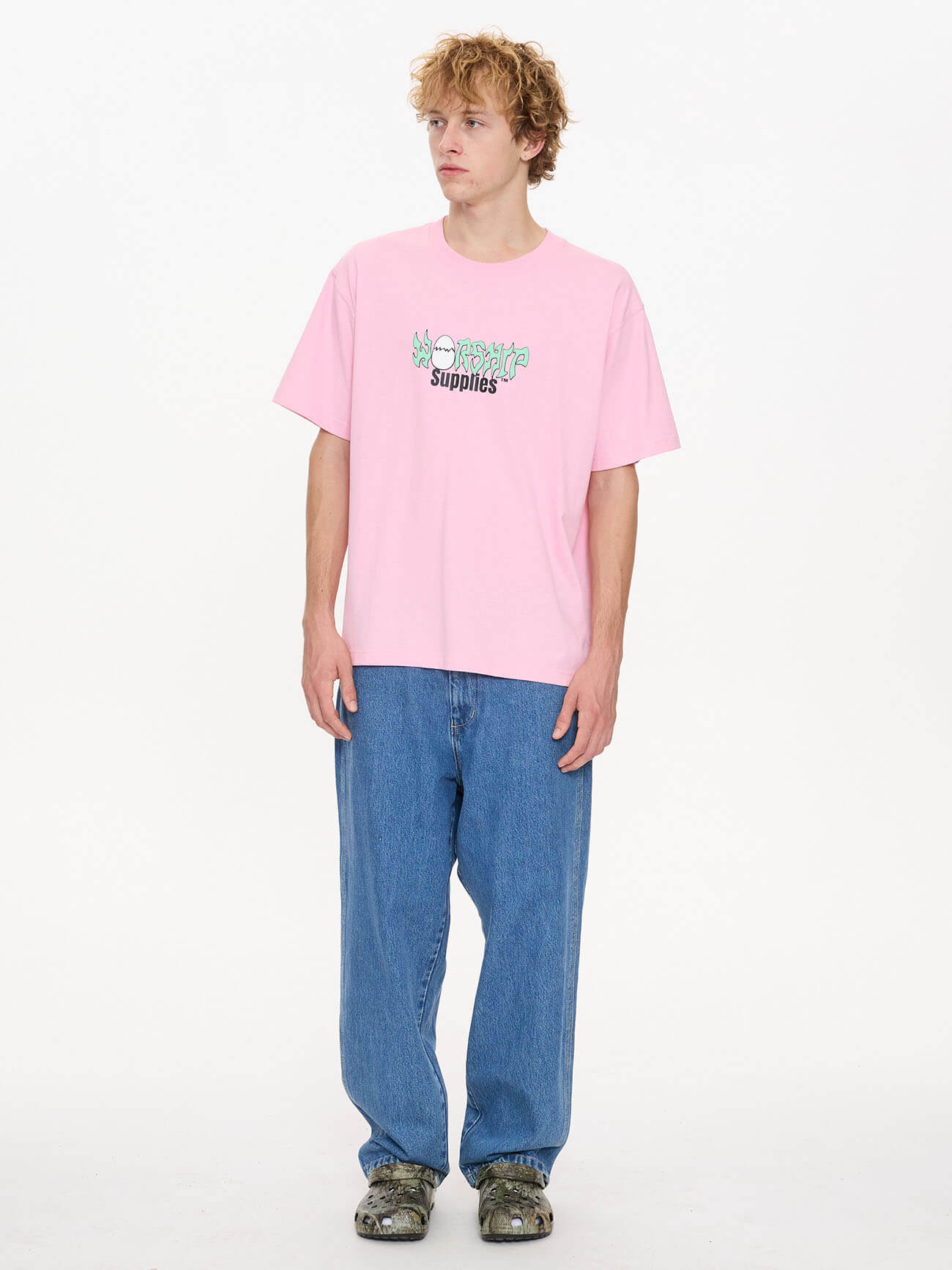 Scrambled Tee - Flamingo XS