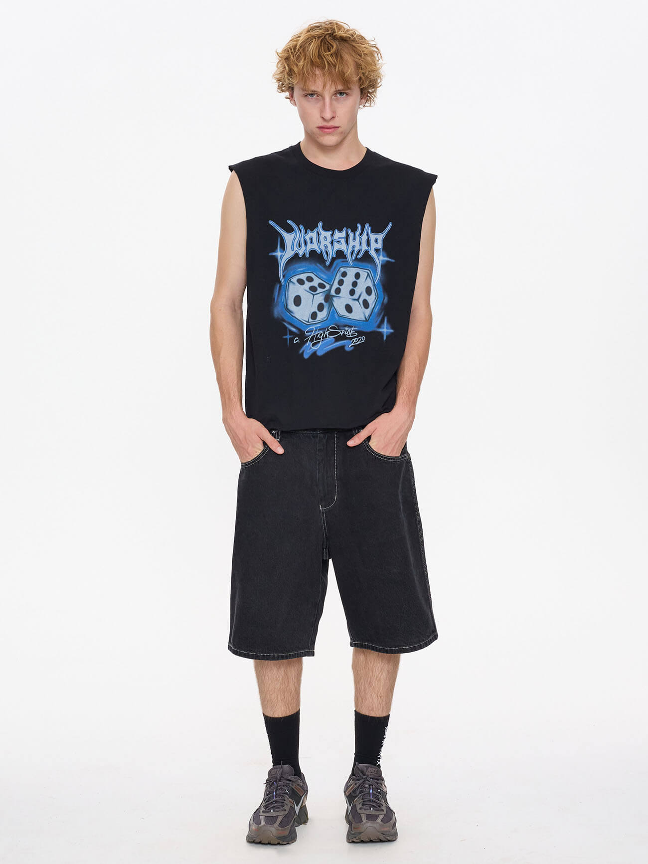 Rollem Muscle Tee - Black XS