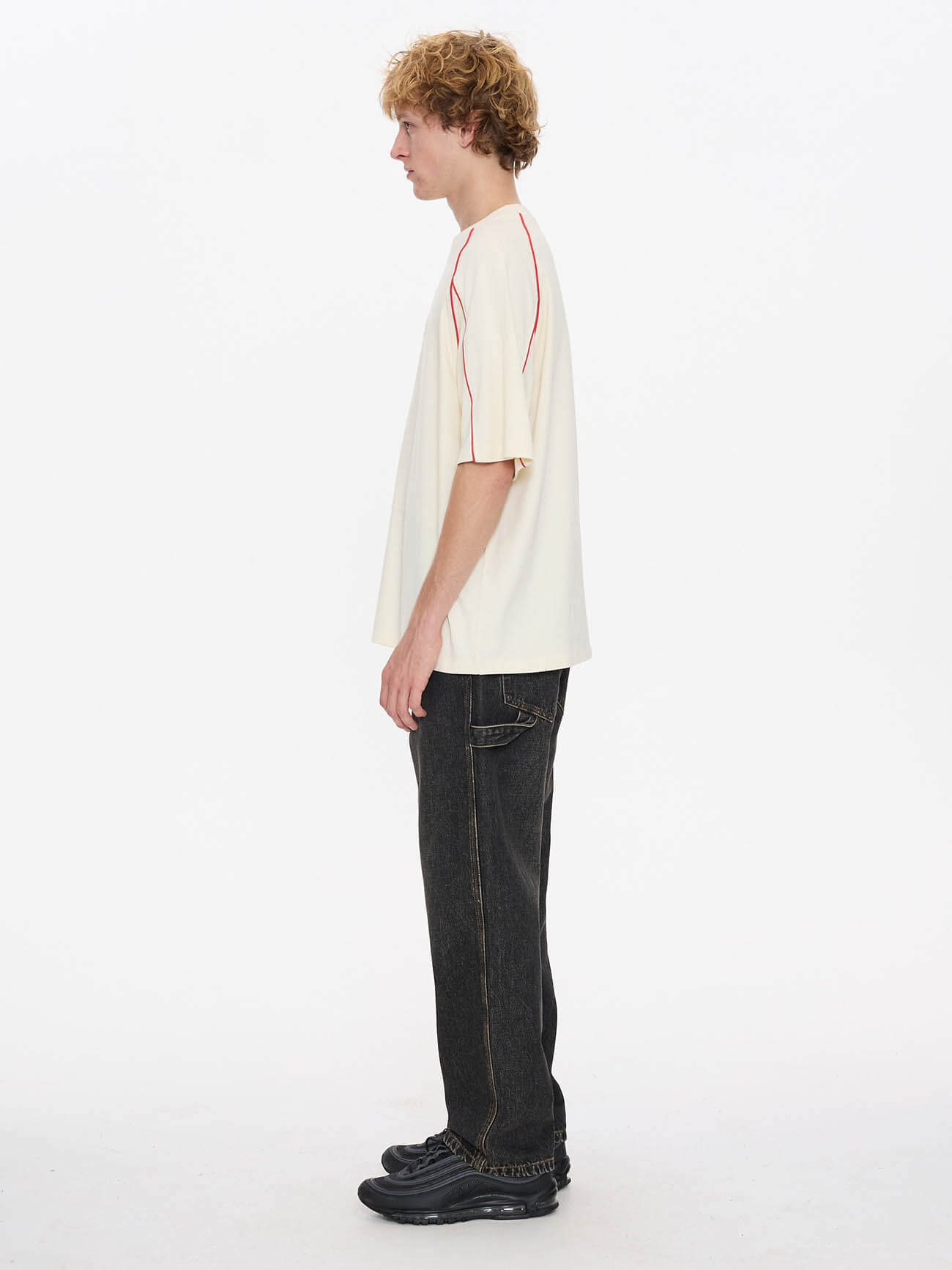 Frequency 2 Panel Oversize Raglan Tee - Zine XS