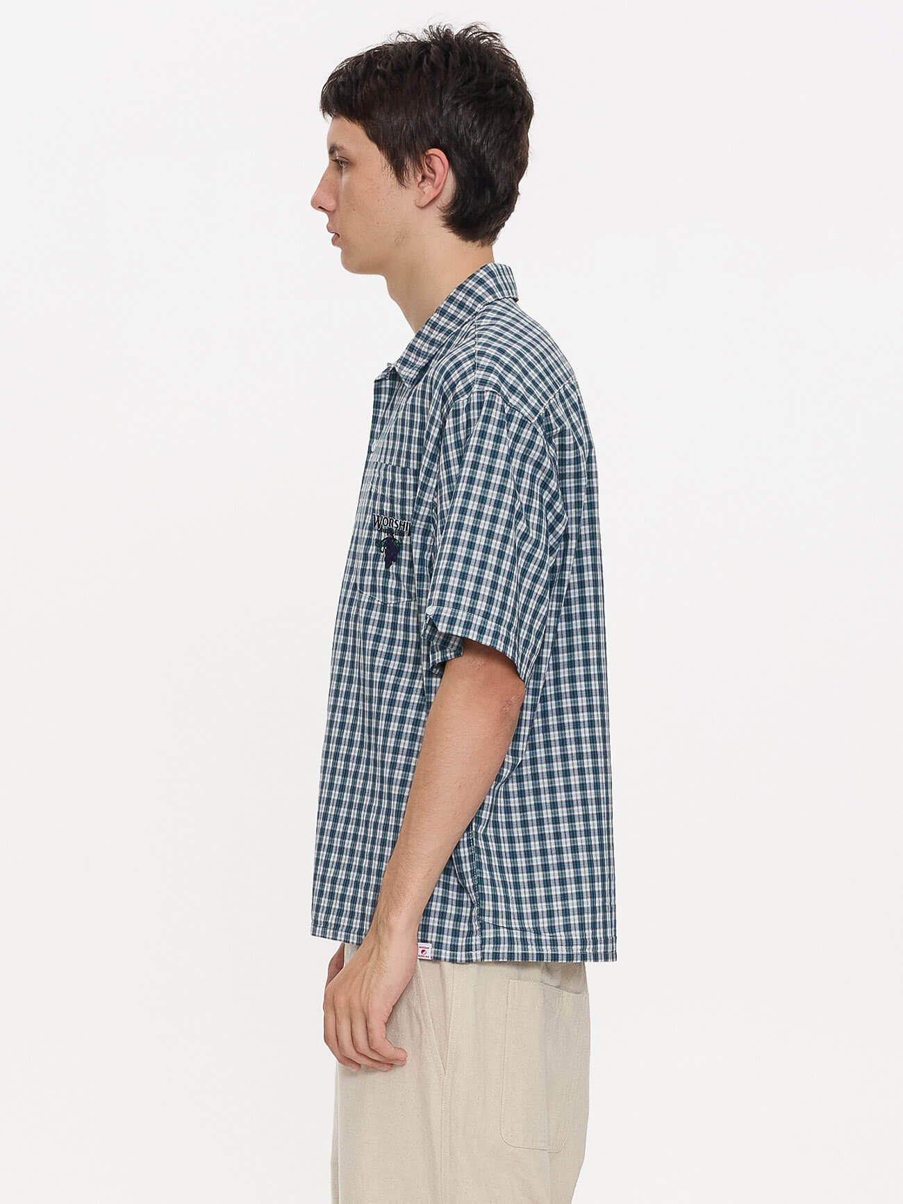 Satisfaction Short Sleeve Shirt - Dark Blue XS