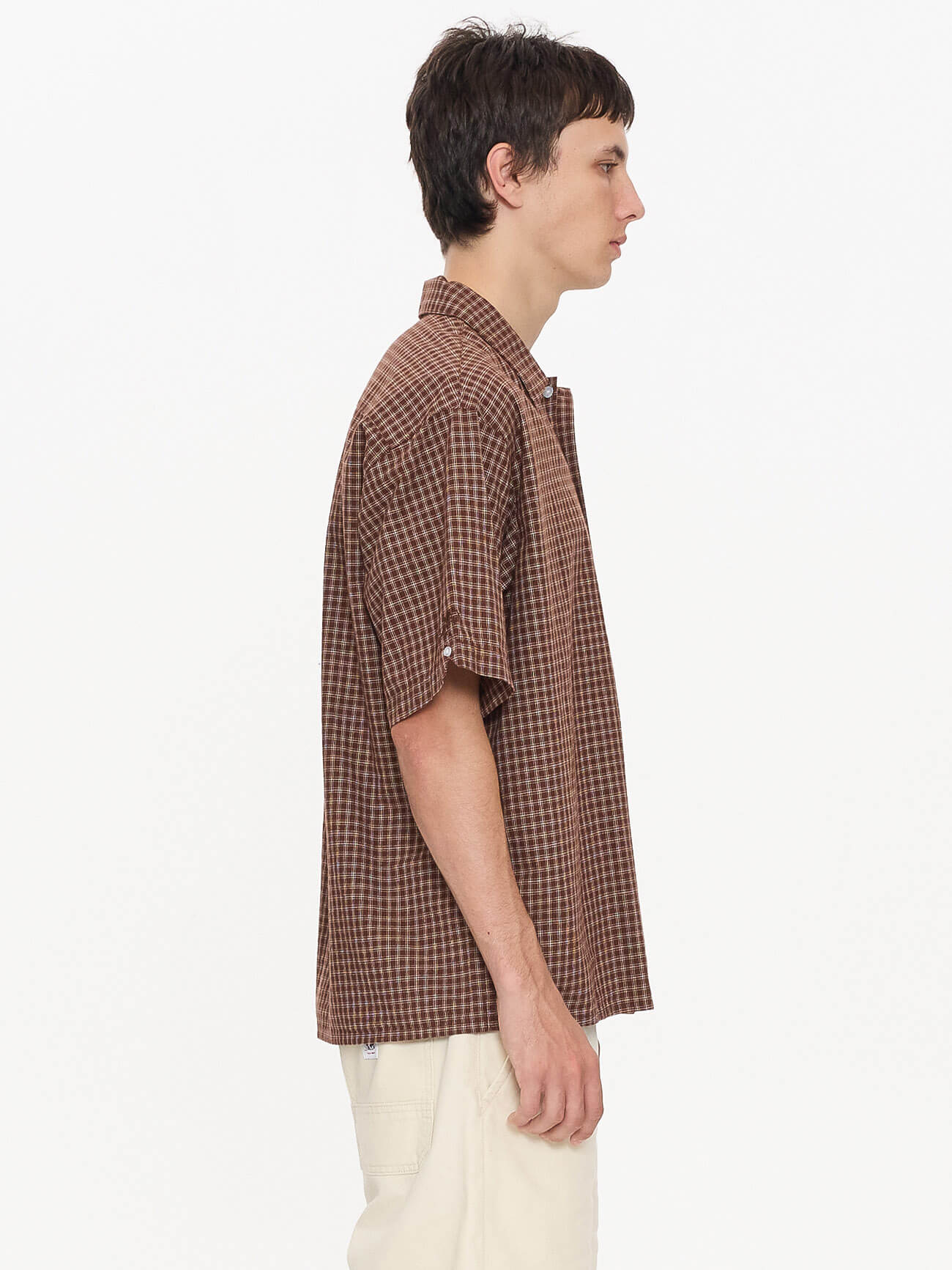 Cherub Short Sleeve Shirt - Brown XS