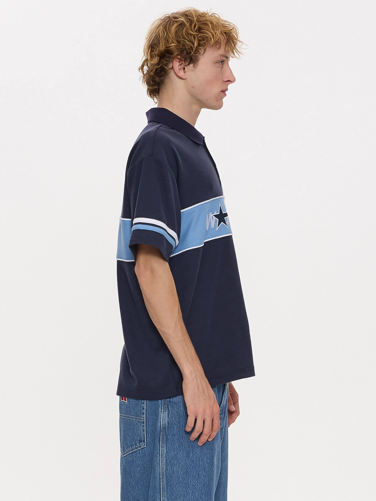 Belter Short Sleeve Golf Polo - Blue Depths XS