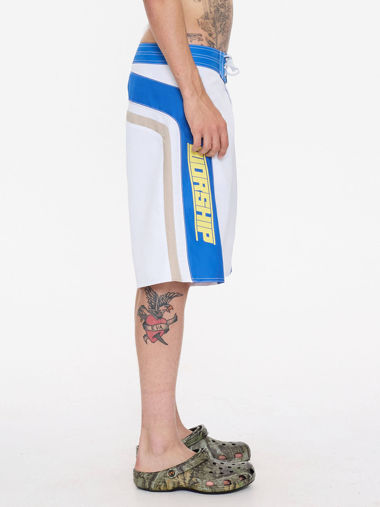 Crusty Long Boardshort - White 28