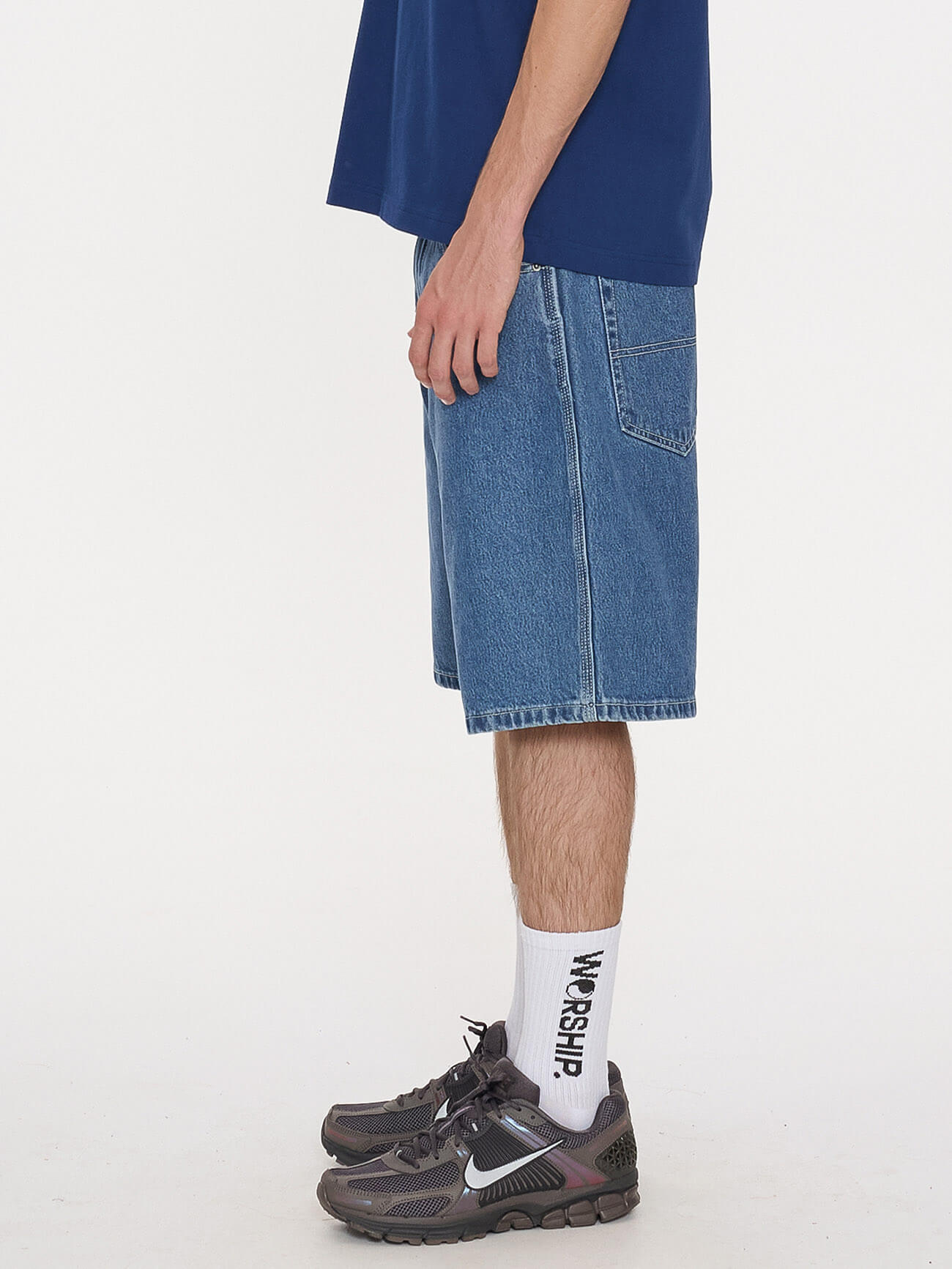 Belter Big Dawg Jean Short - Sky High Blue 26