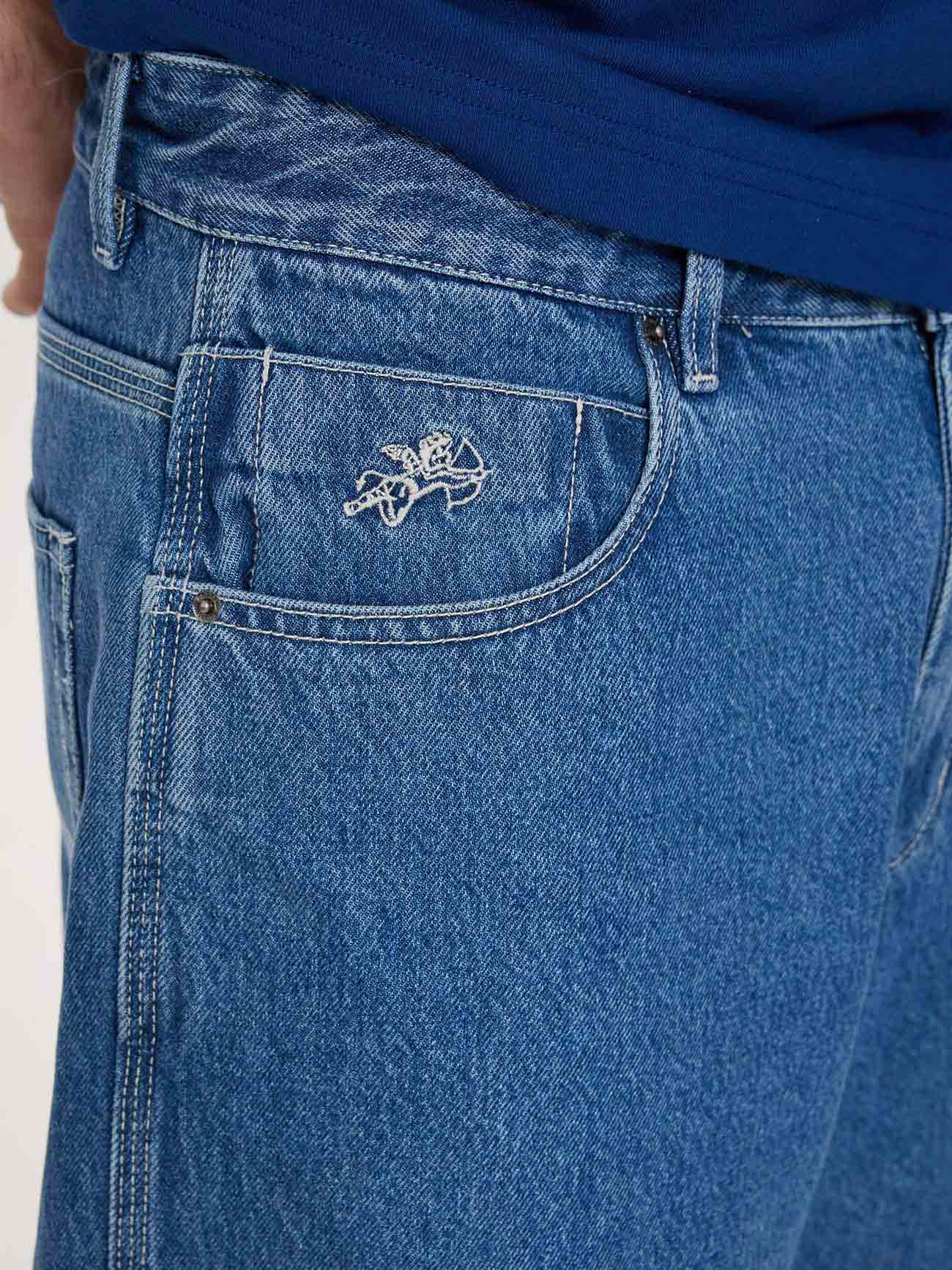 Belter Big Dawg Jean Short - Sky High Blue 26