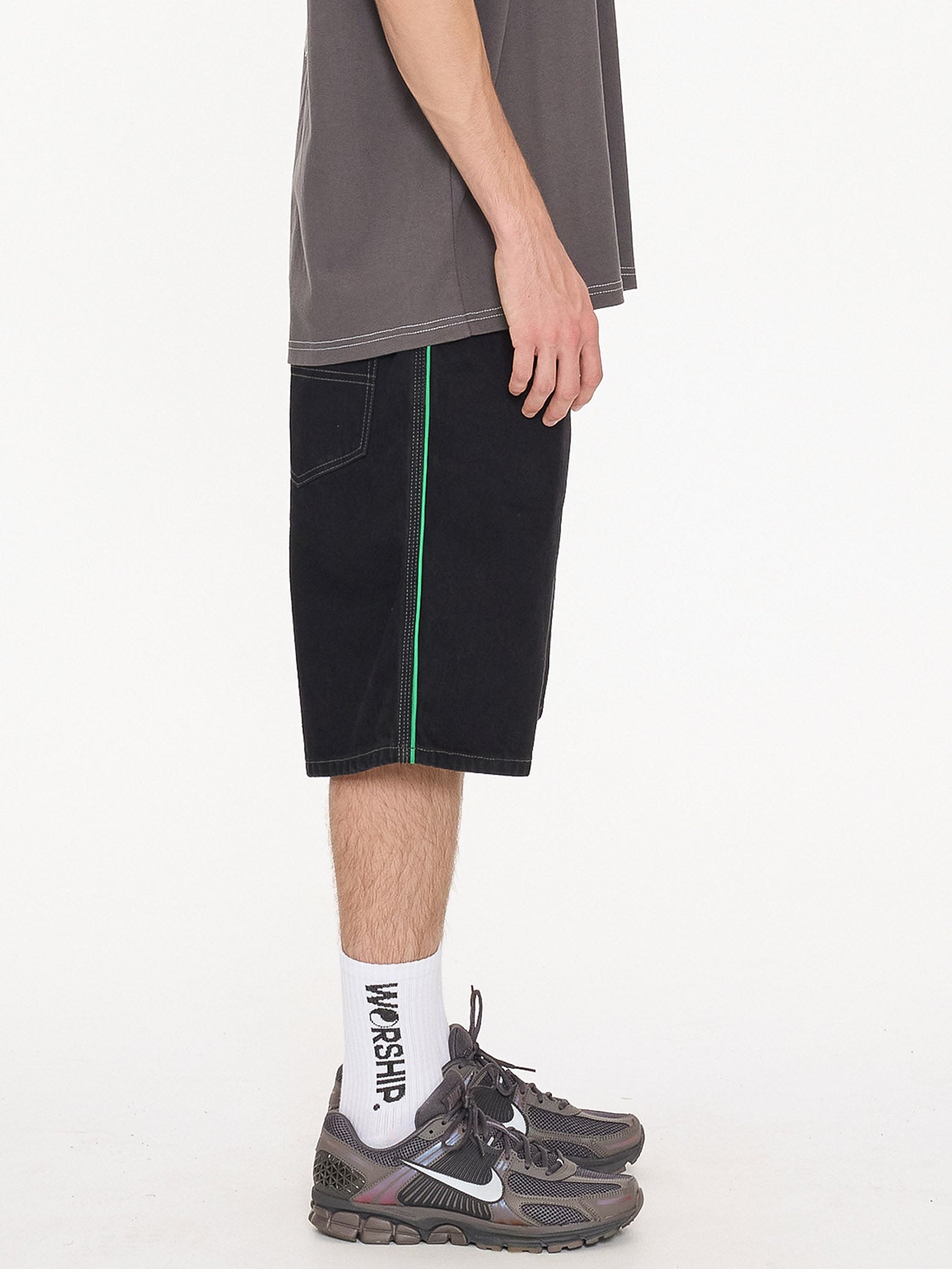 Grand Prix Big Dawg Jean Short - Worship Black