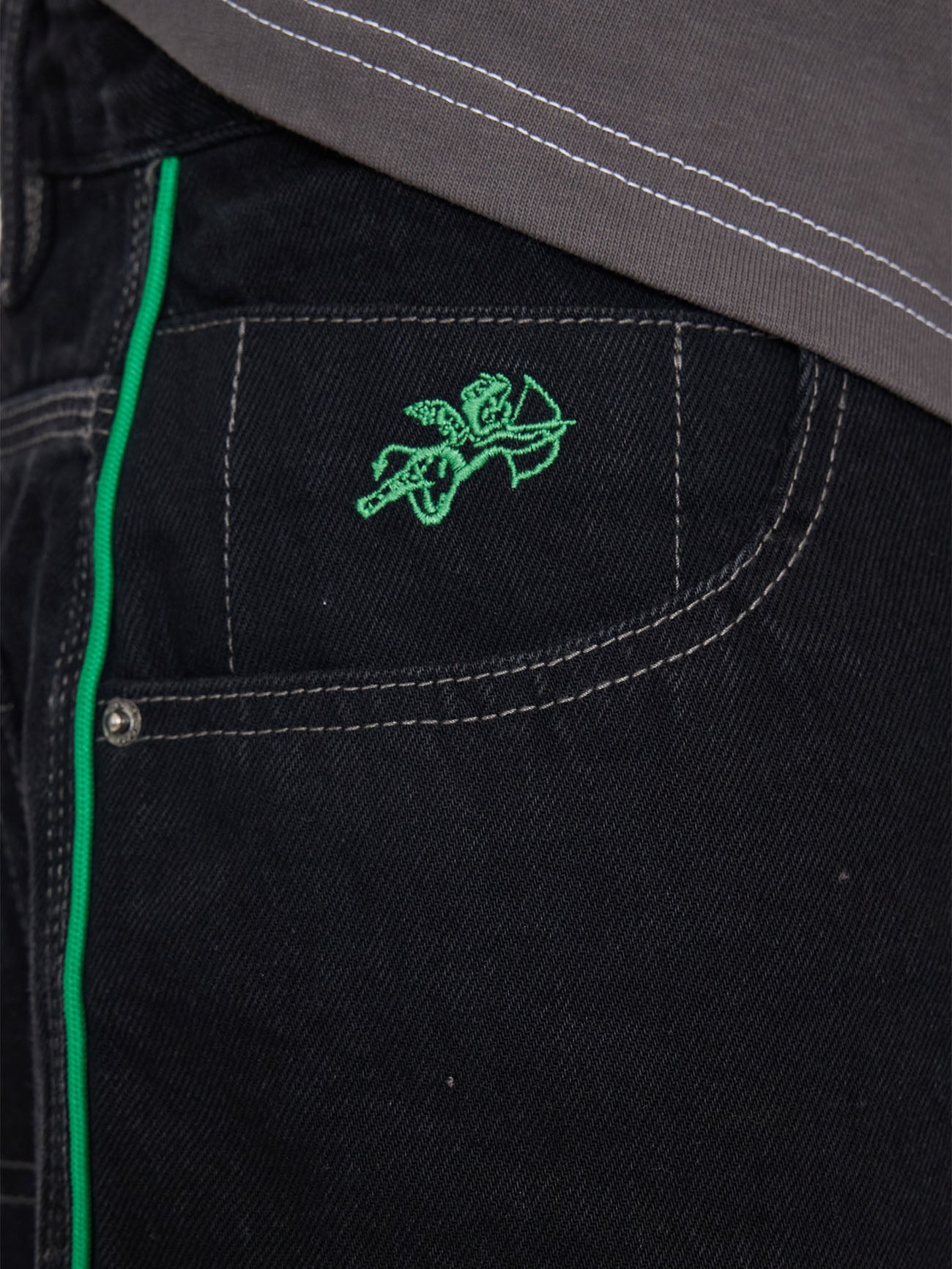 Grand Prix Big Dawg Jean Short - Worship Black