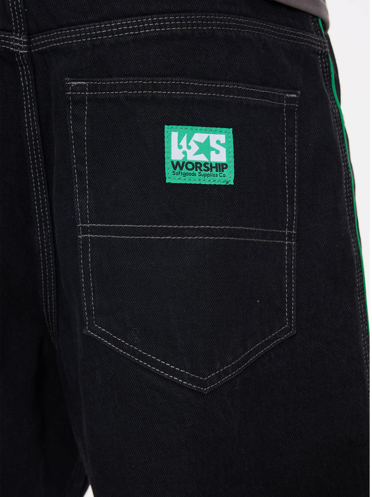 Grand Prix Big Dawg Jean Short - Worship Black