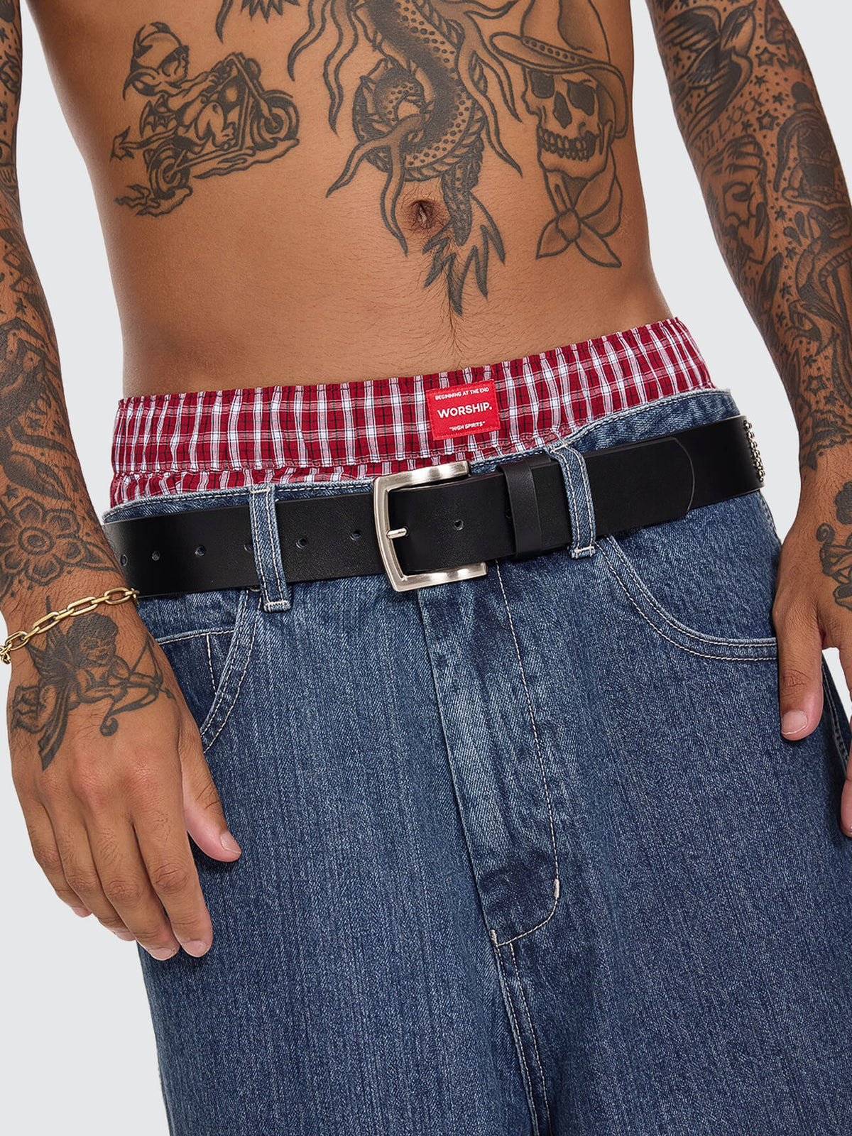 Worship Supplies Studded Belt - Black S-M