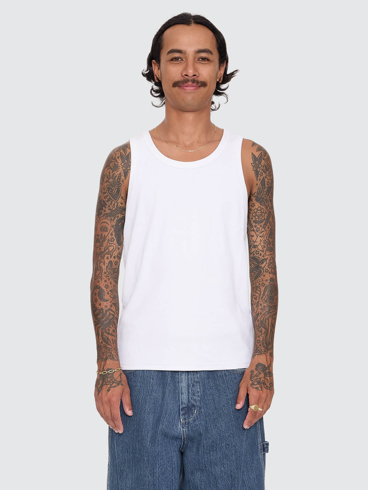 Base Rib Tank - White XS