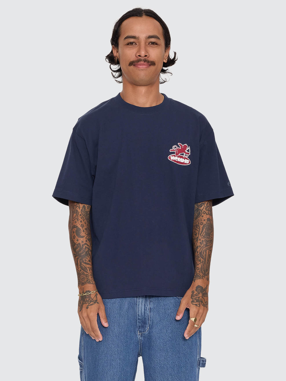Shadow Cherub Tee - Black Iris XS