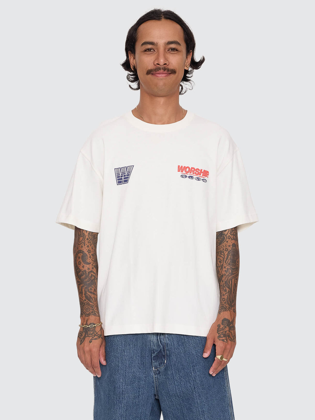 Half Court Tee - Coconut Milk XS