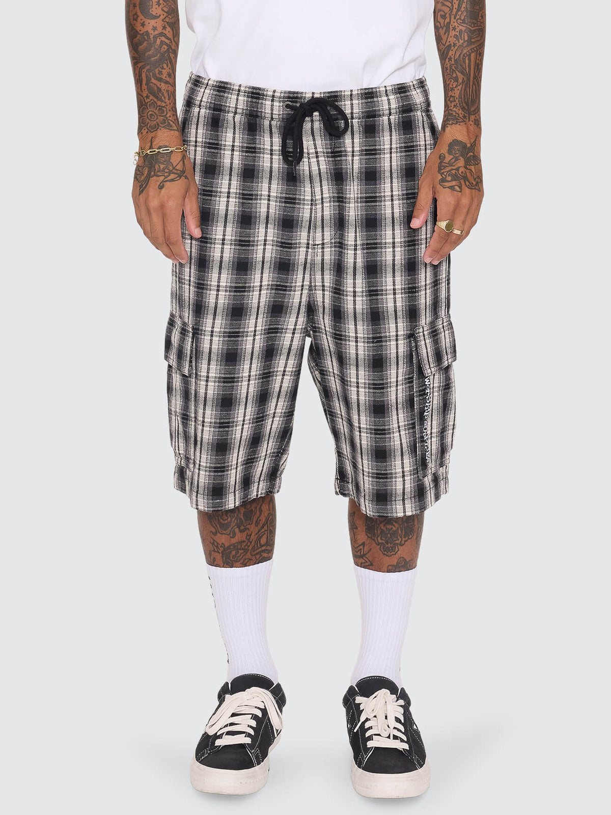 Malibu Elastic Cargo Short - Black 26