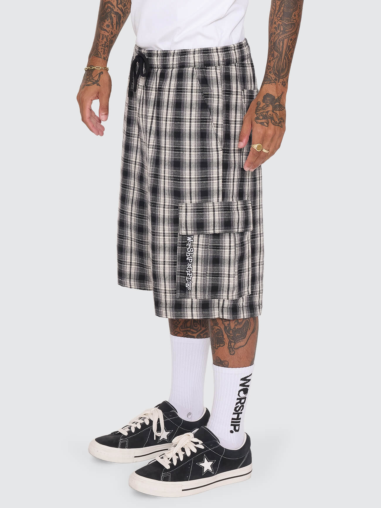 Malibu Elastic Cargo Short - Black 26