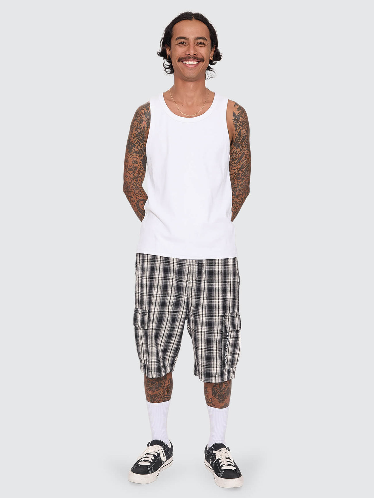 Malibu Elastic Cargo Short - Black 26